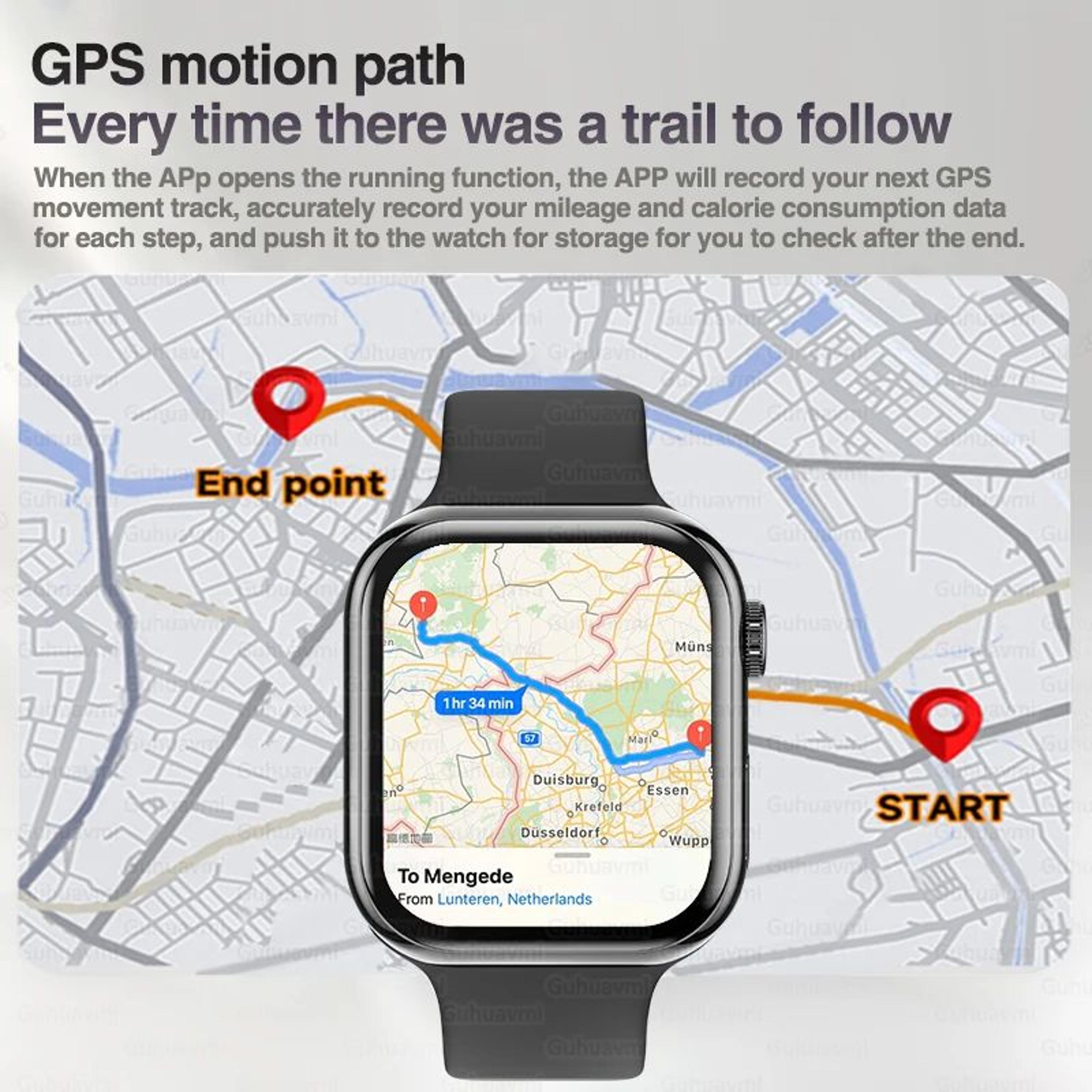 SmartTrack Pro AMOLED Smartwatch For IPhone With GPS  Bluetooth Calling 1