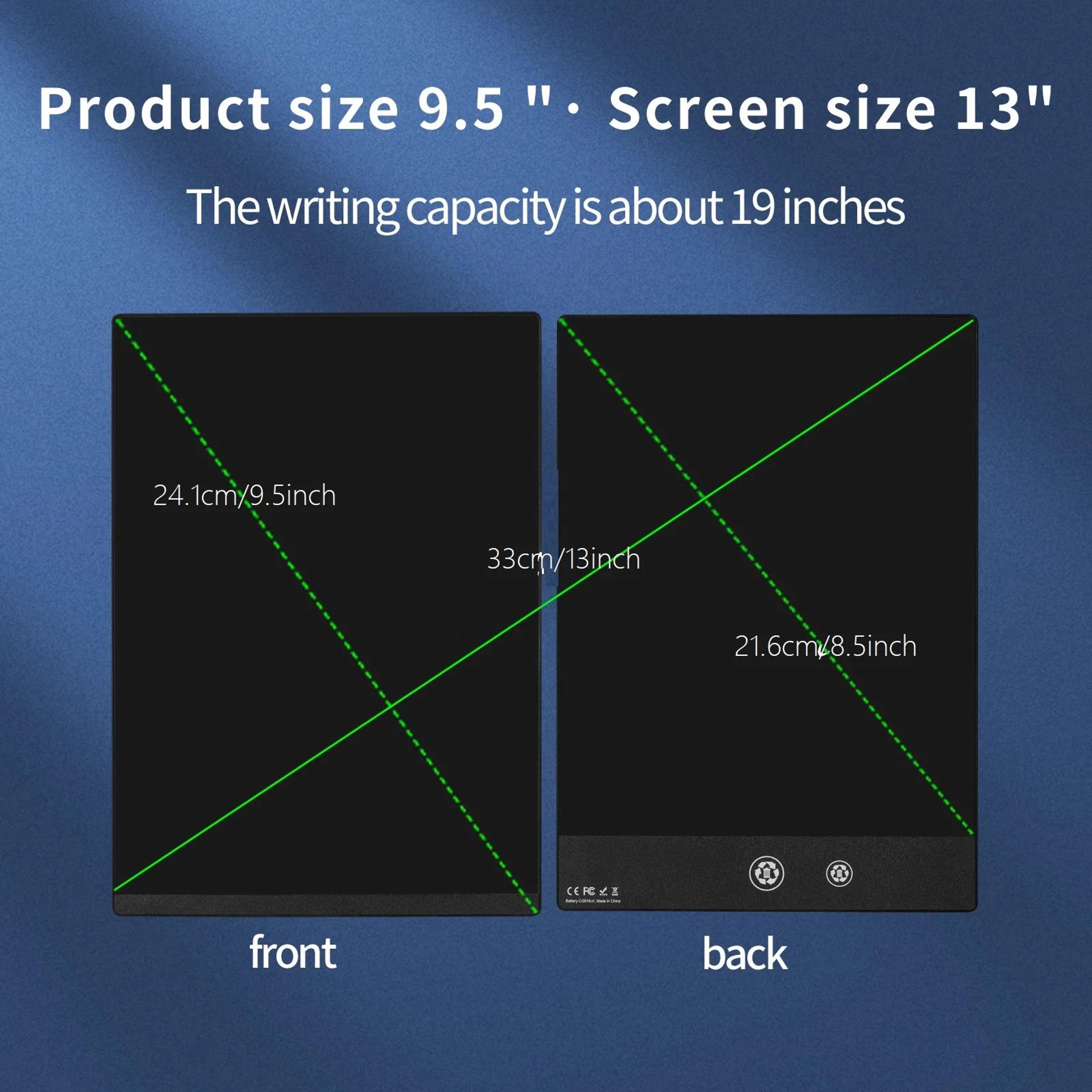 95 LCD Writing Tablet  Reusable Digital Drawing Board  Paperless Notepad For Kids  Adults 2