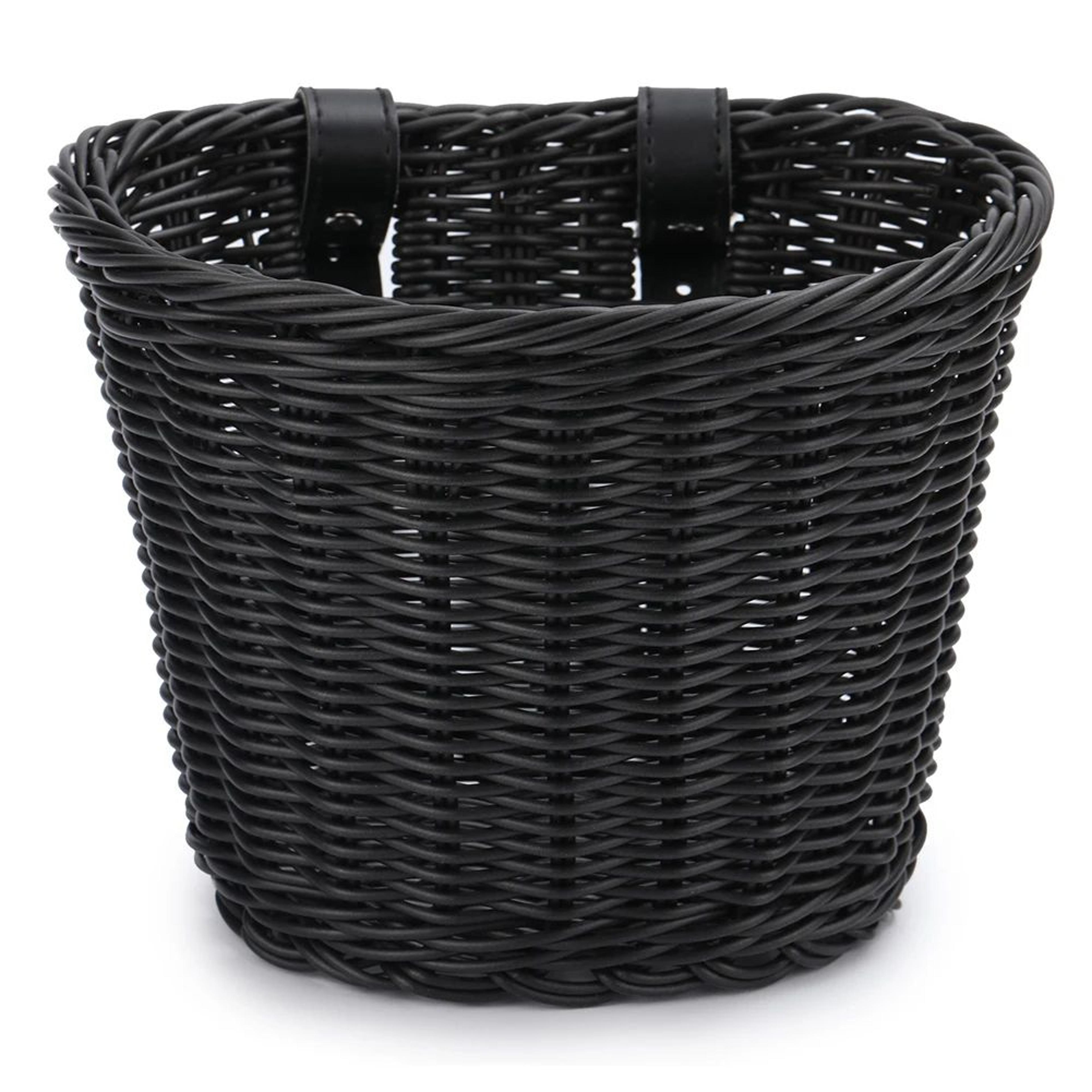 Adjustable Woven Bike Front Basket  Durable Handlebar Bicycle Basket For Everyday Storage 6