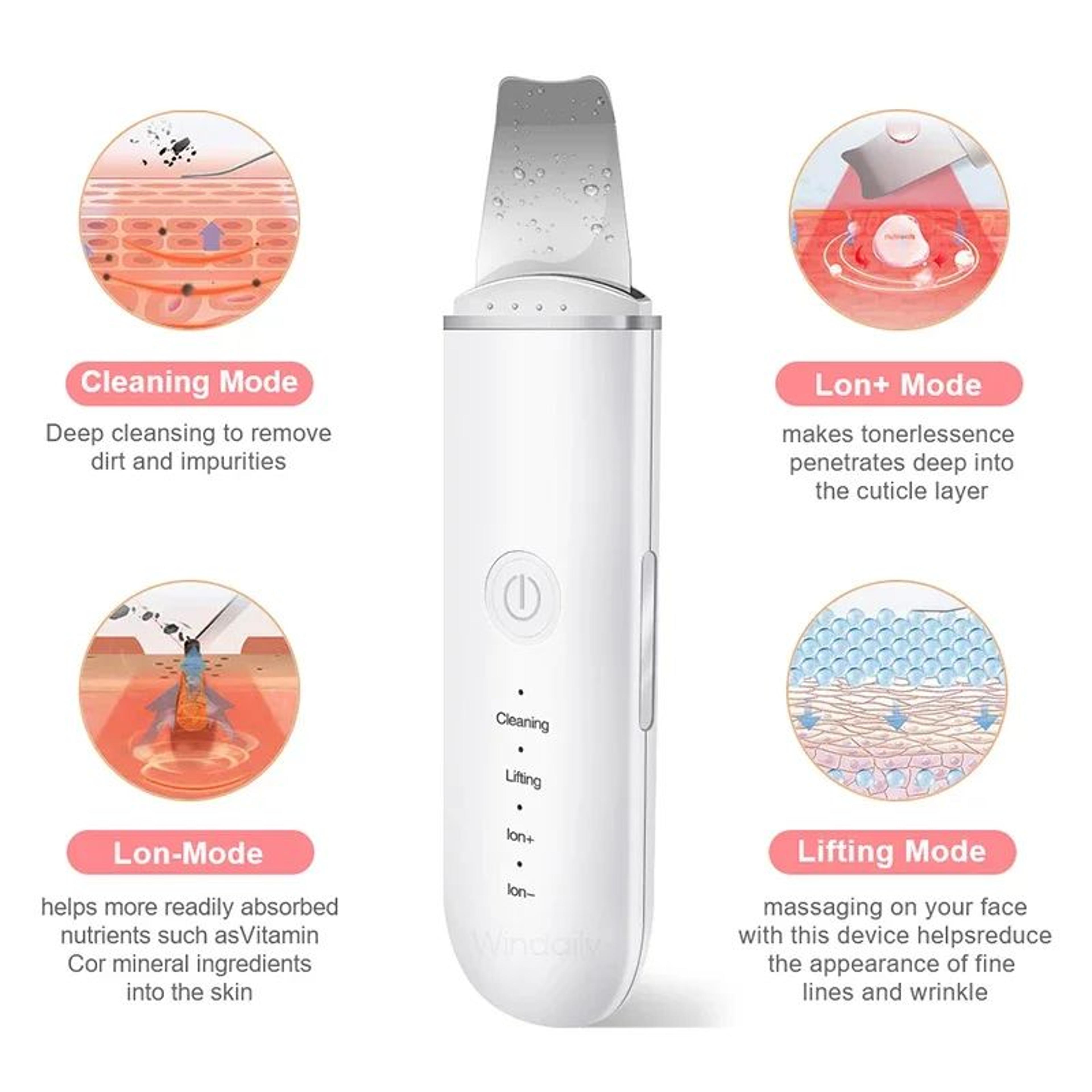 RadiantGlow Ultrasonic Skin Scrubber Blackhead Remover  Deep Pore Cleanser 1