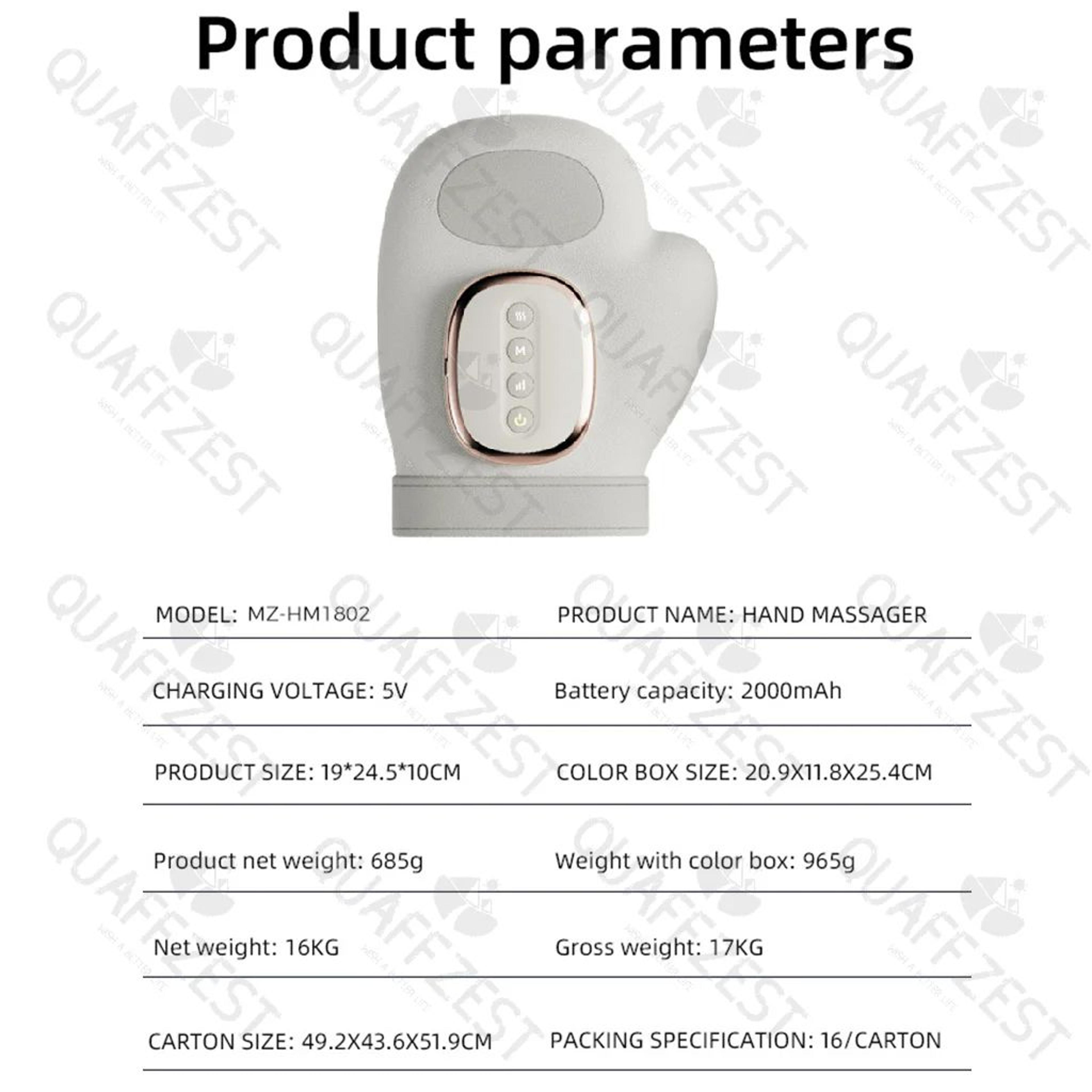 AirFlow Pro Hand Massager  Cordless Hand Massager For Carpal Tunnel With Heat Compression  Vibratio 5