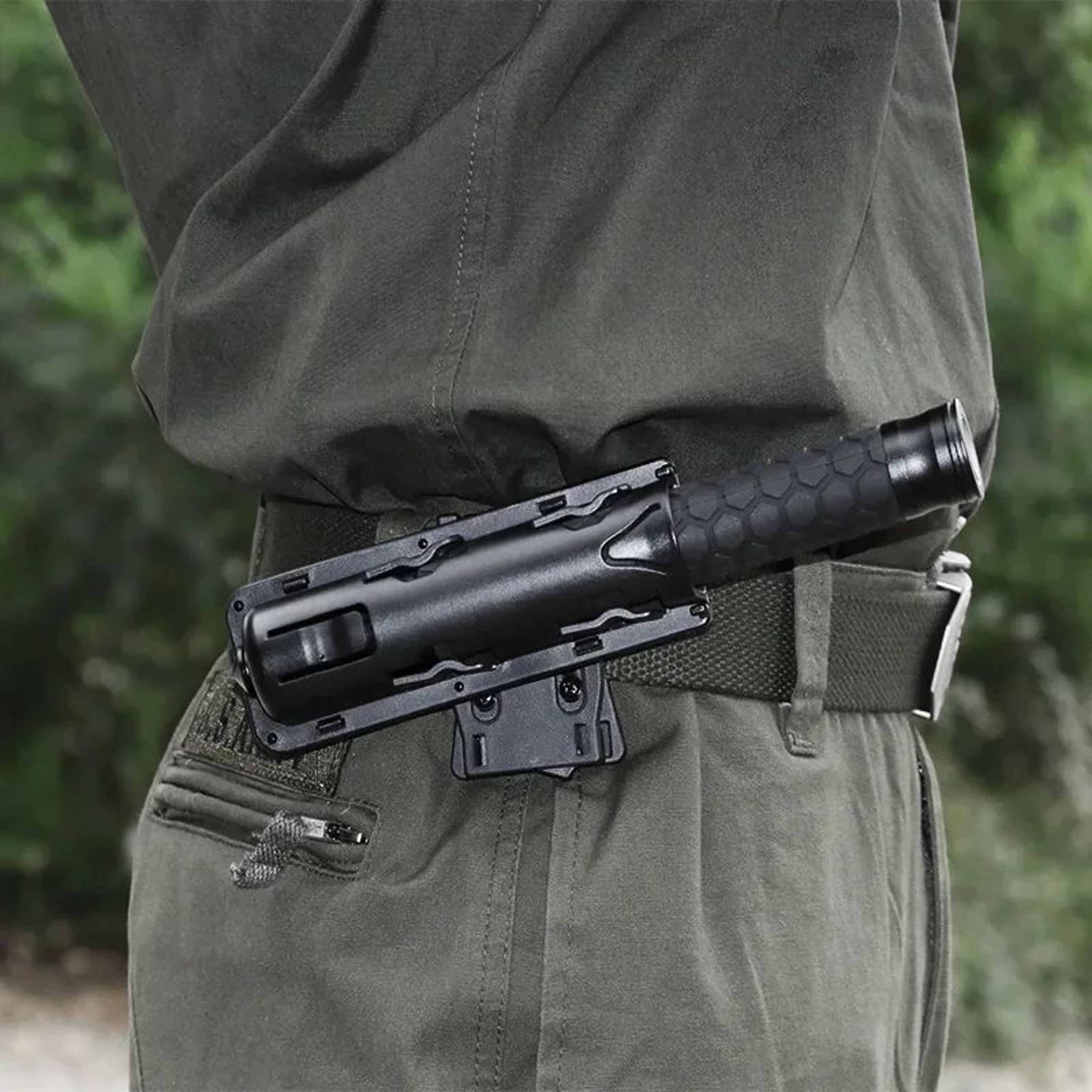 360 Rotating Tactical Baton Holster  Secure Retractable Baton Holder For Everyday Carry 4