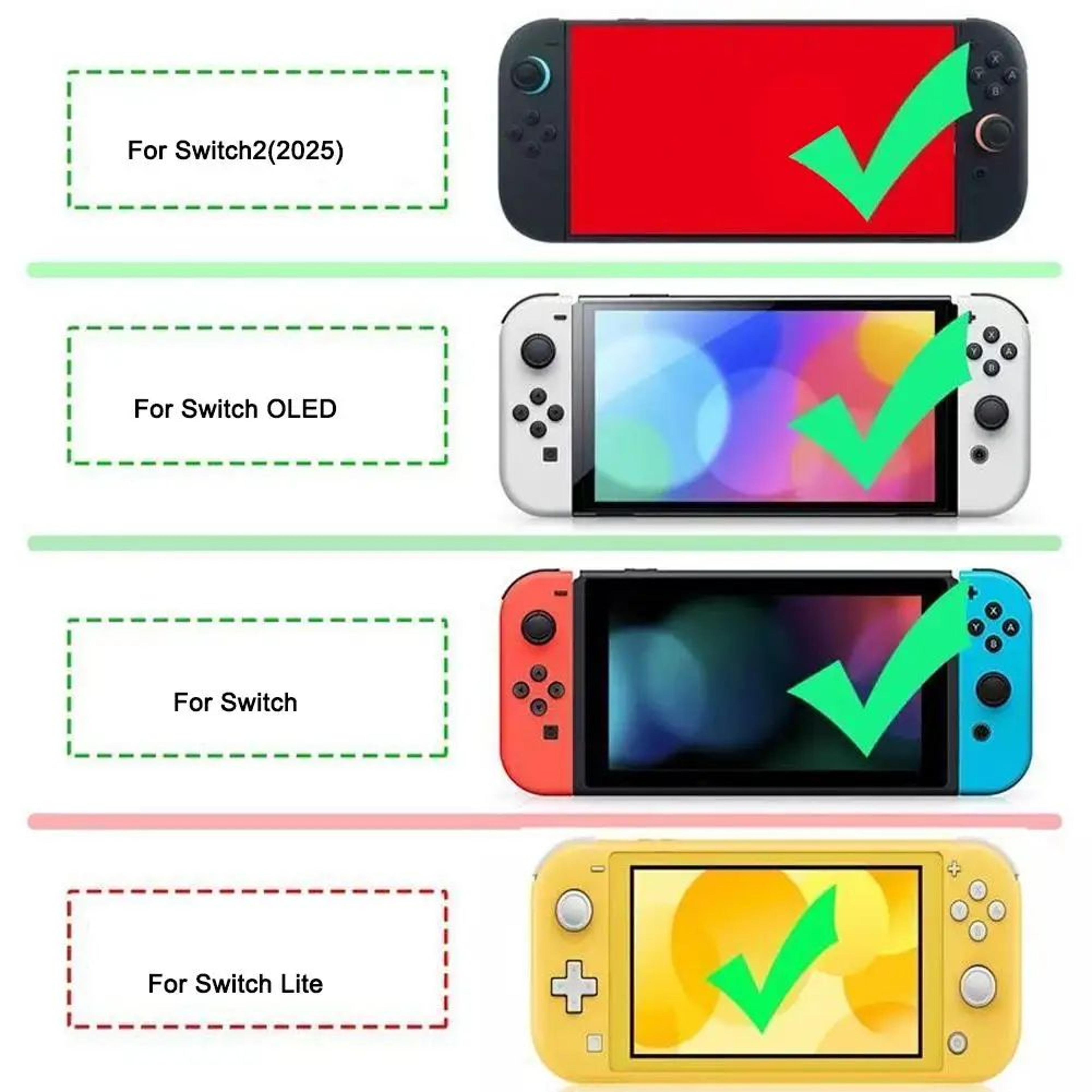 Switch 2 Game Card Case Magnetic Acrylic Display Box  Dustproof Transparent Storage Holders 4