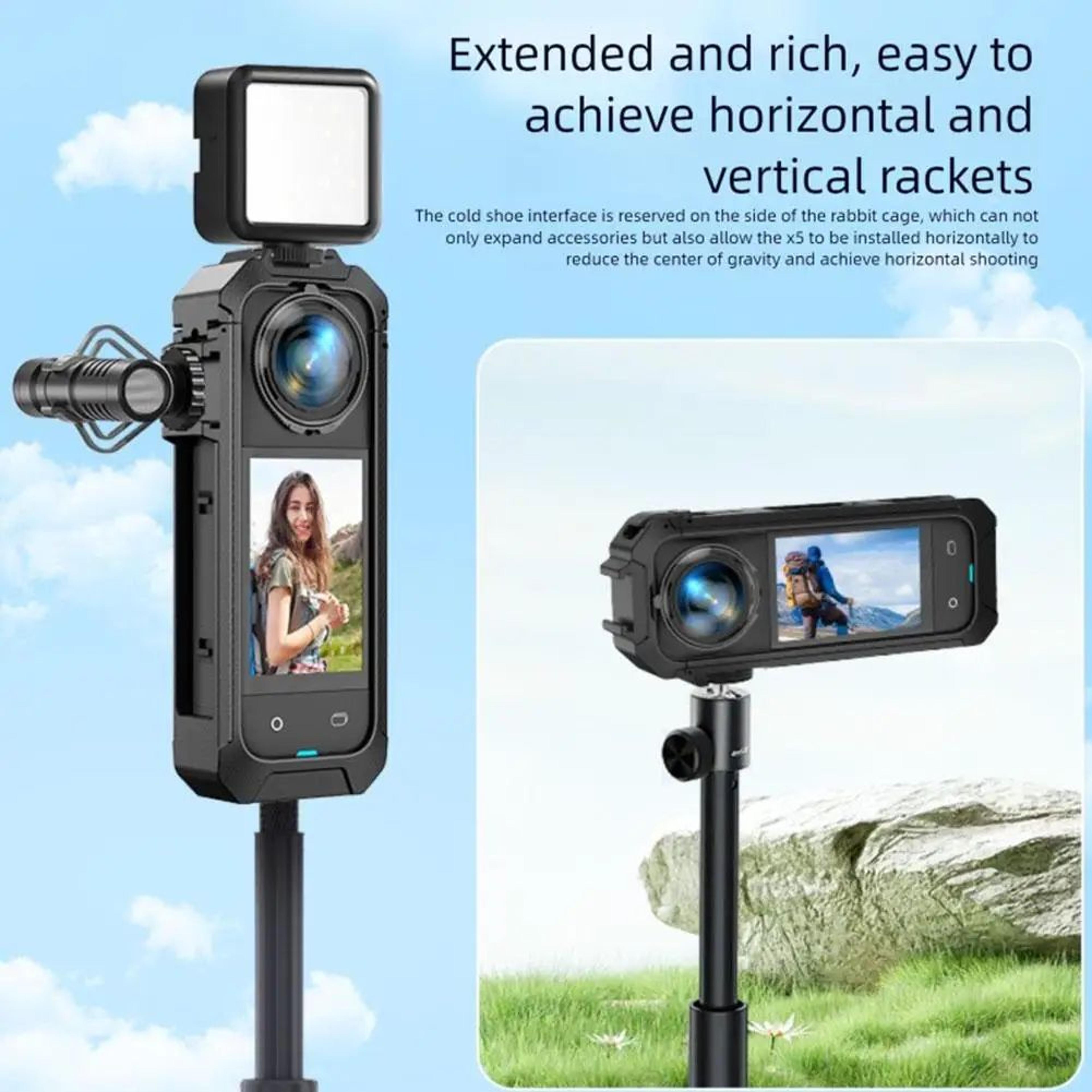 Insta360 X5 Cage Magnetic Protective Frame With Quick Release Mount 2