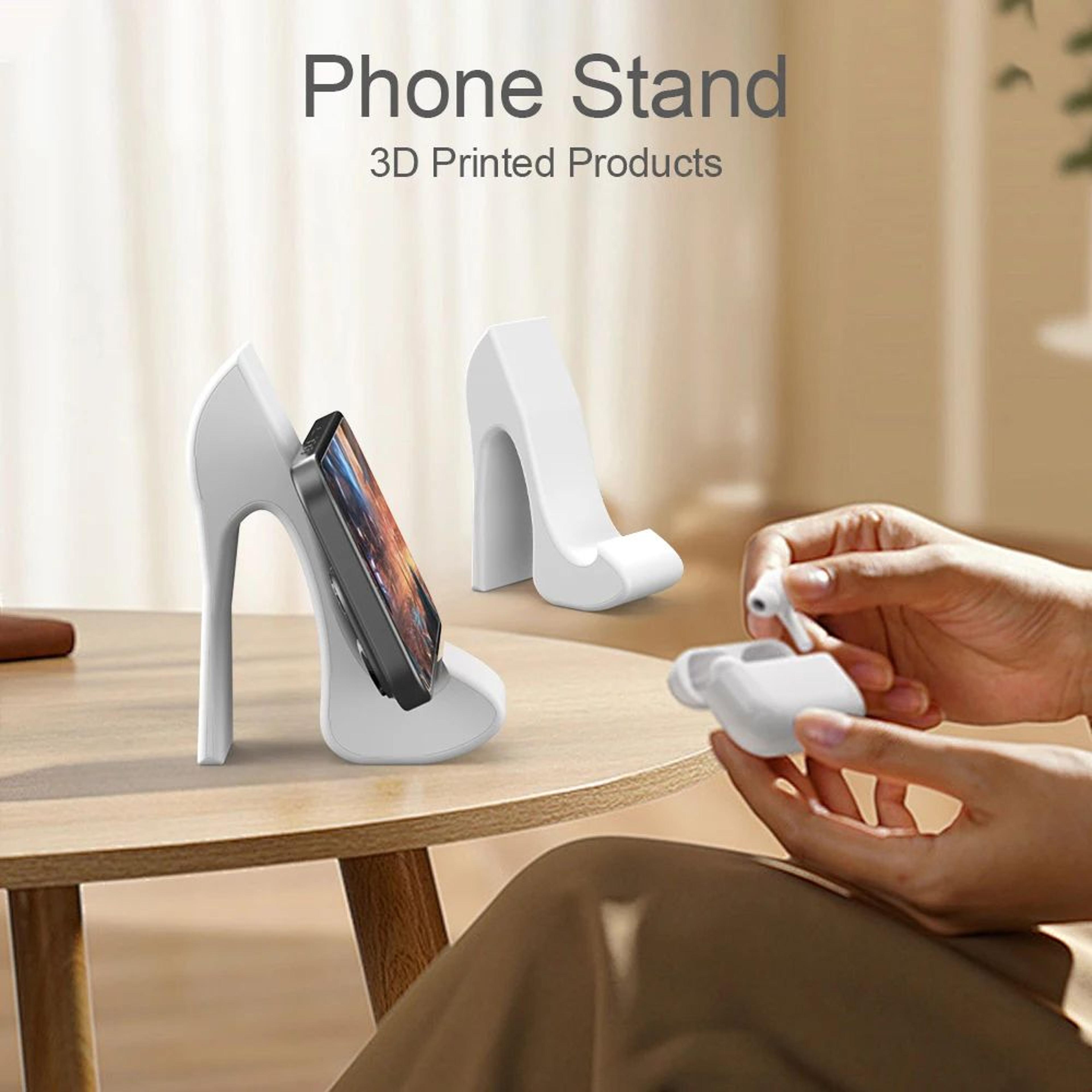 Chic High Heel Phone Stand  Stylish Desk Phone Holder For Home  Office 1
