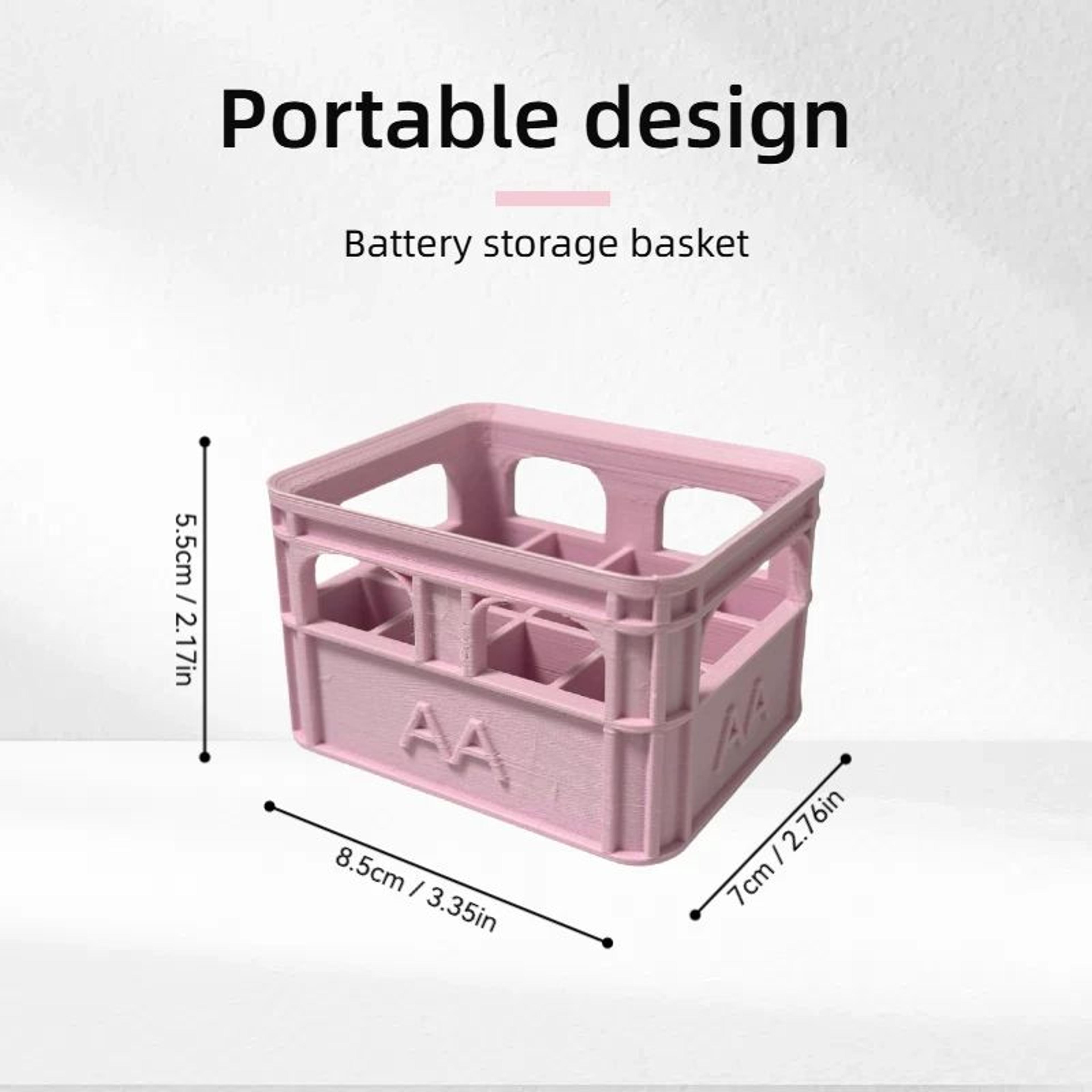 Retro Industrial Battery Storage Box Organizer For Desk  Home 5