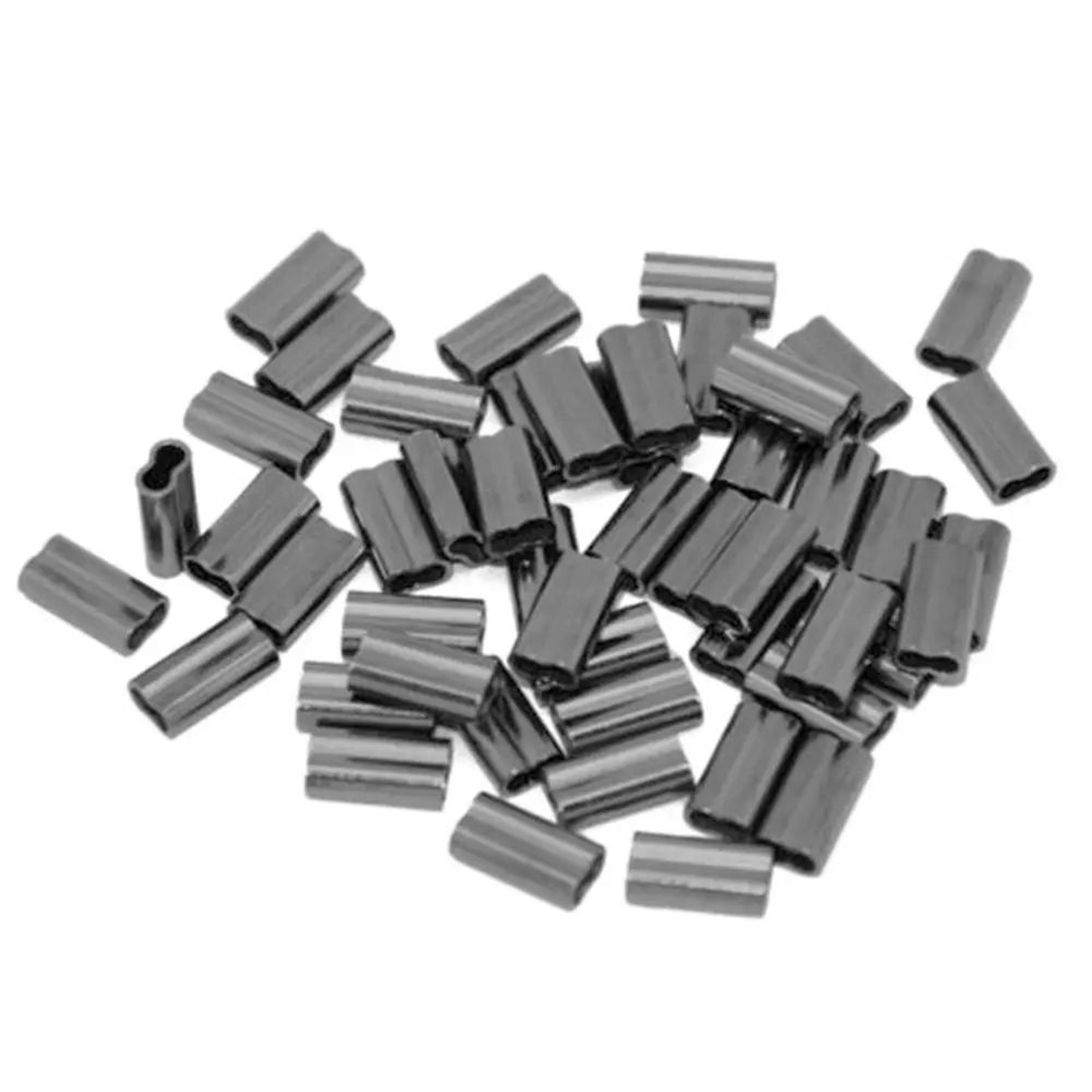100PCS Brass Fishing Crimp Sleeves For Secure Line Rigging 3