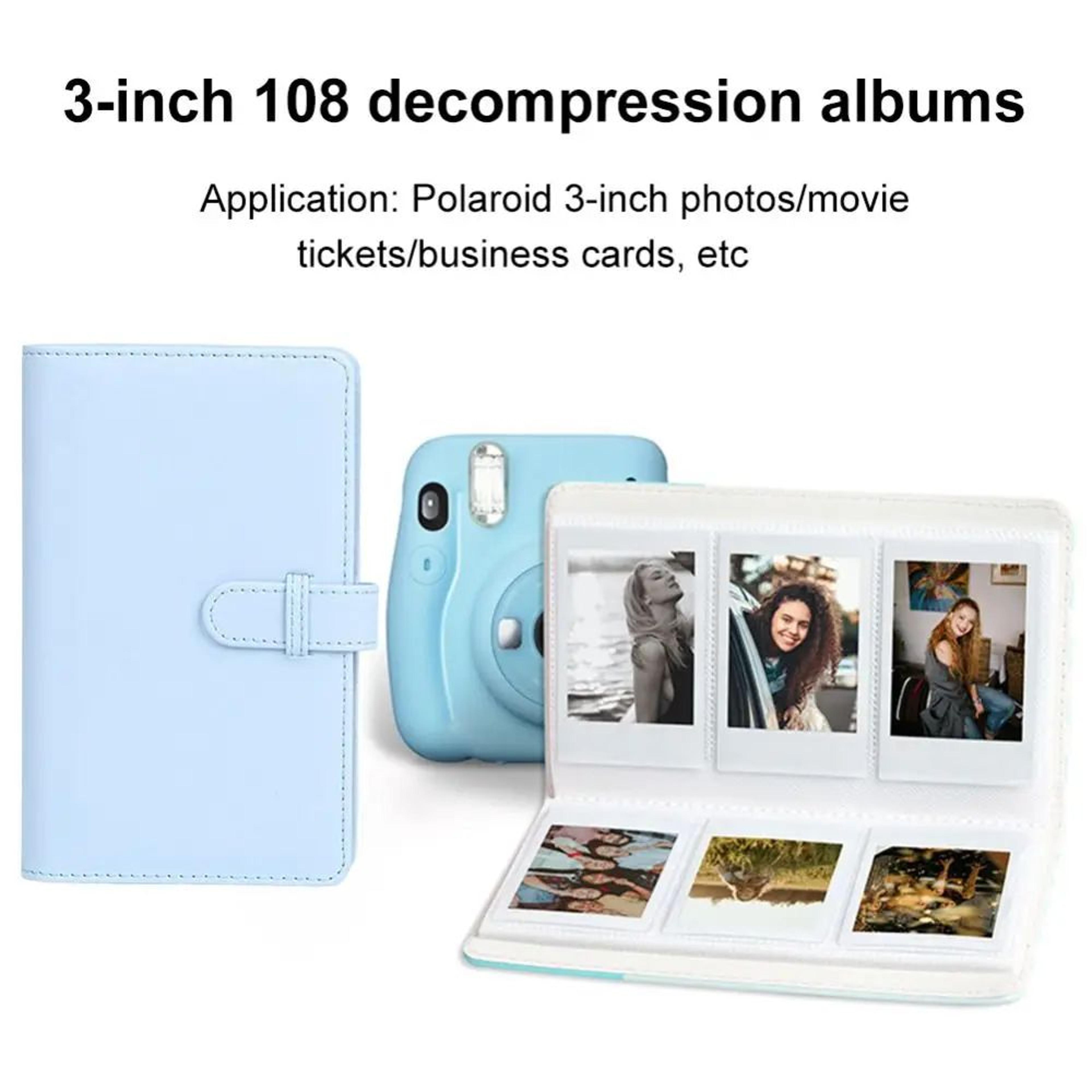 Instax Mini Photo Album 108 Pockets PU Leather Polaroid Photo Storage Case 3