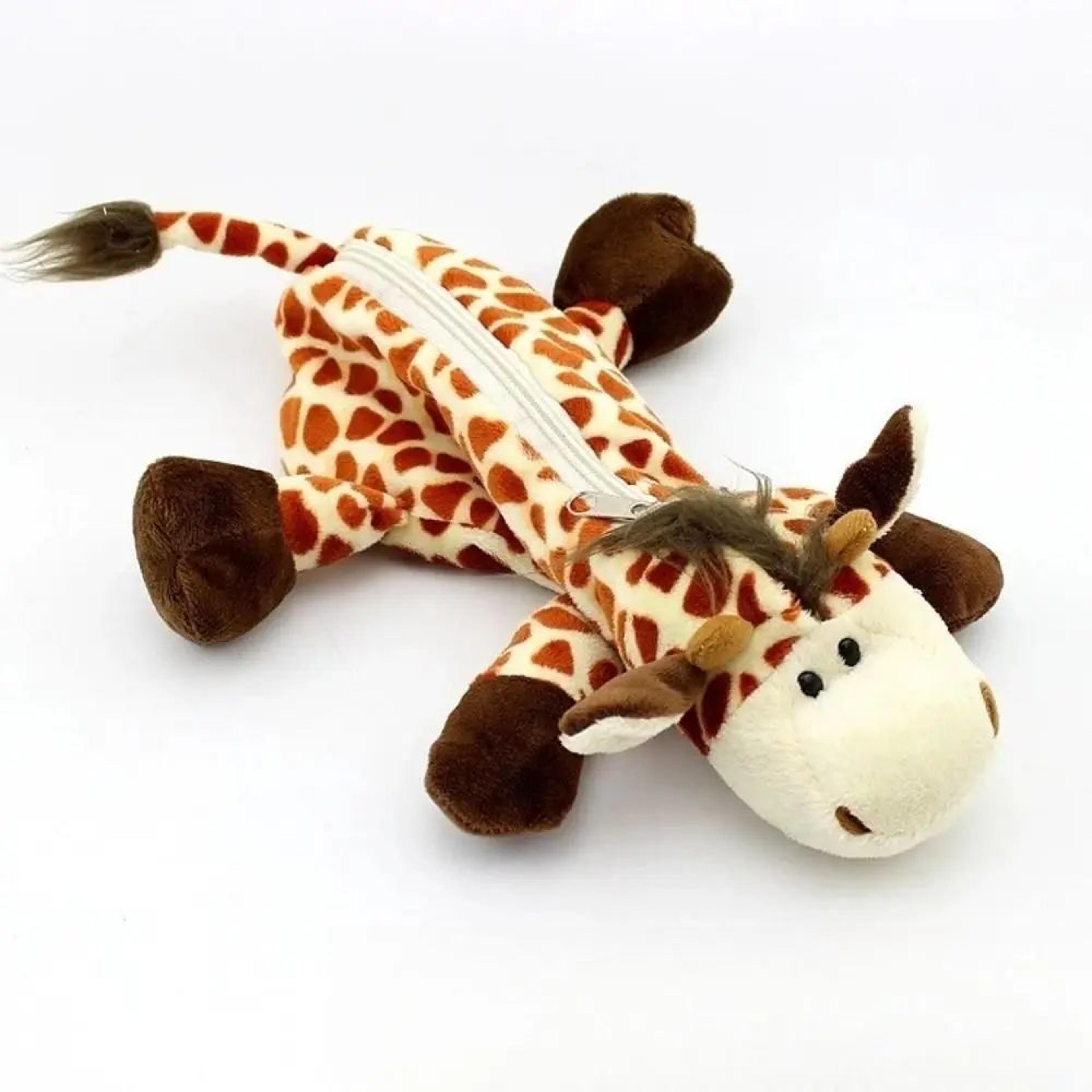 Kawaii Animal Plush Pencil Case Large Capacity Cute Storage Pouch For Kids  Students 3