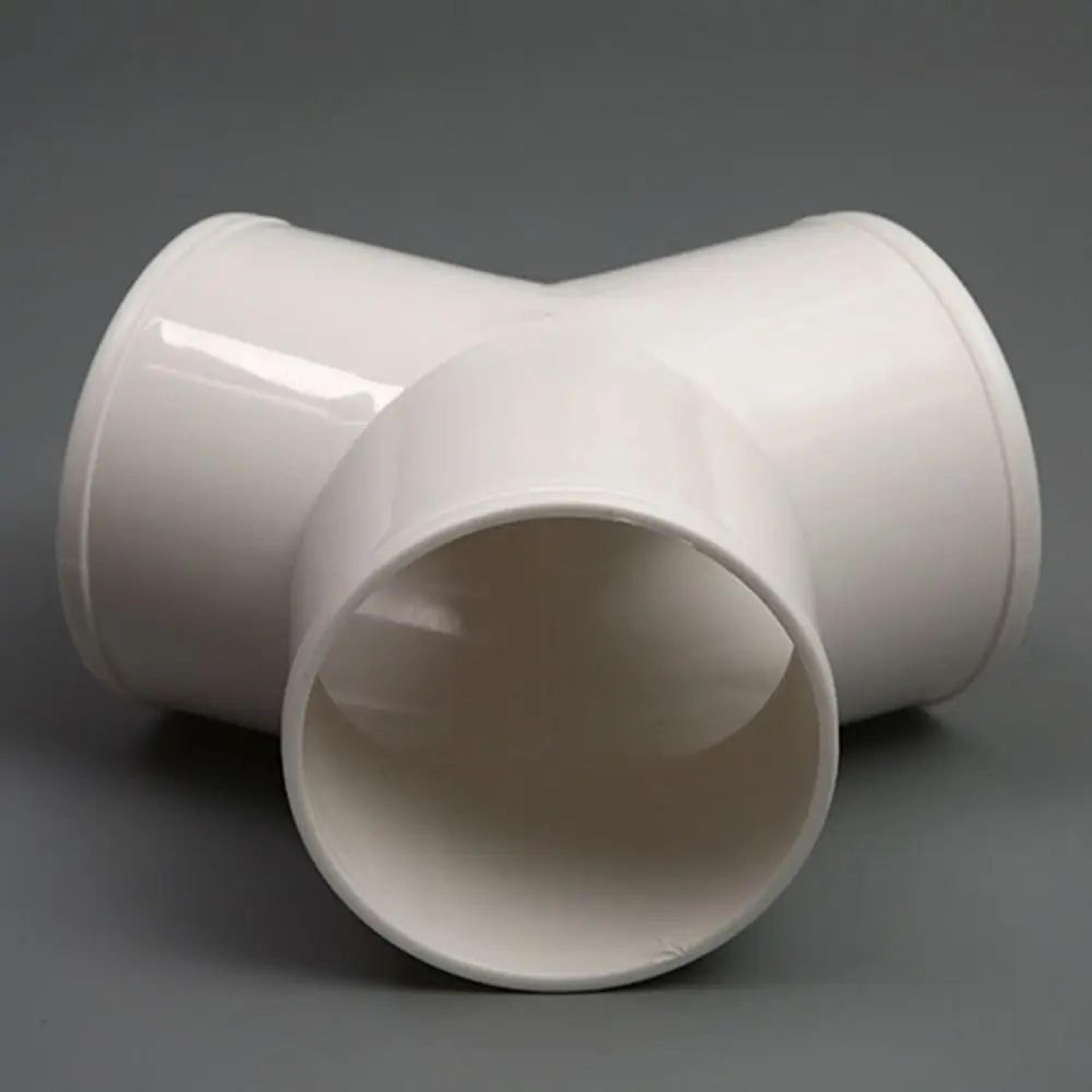 HighFlow PVC Duct Splitter Connector  3 Way Ventilation Pipe Coupler For Exhaust Systems 3