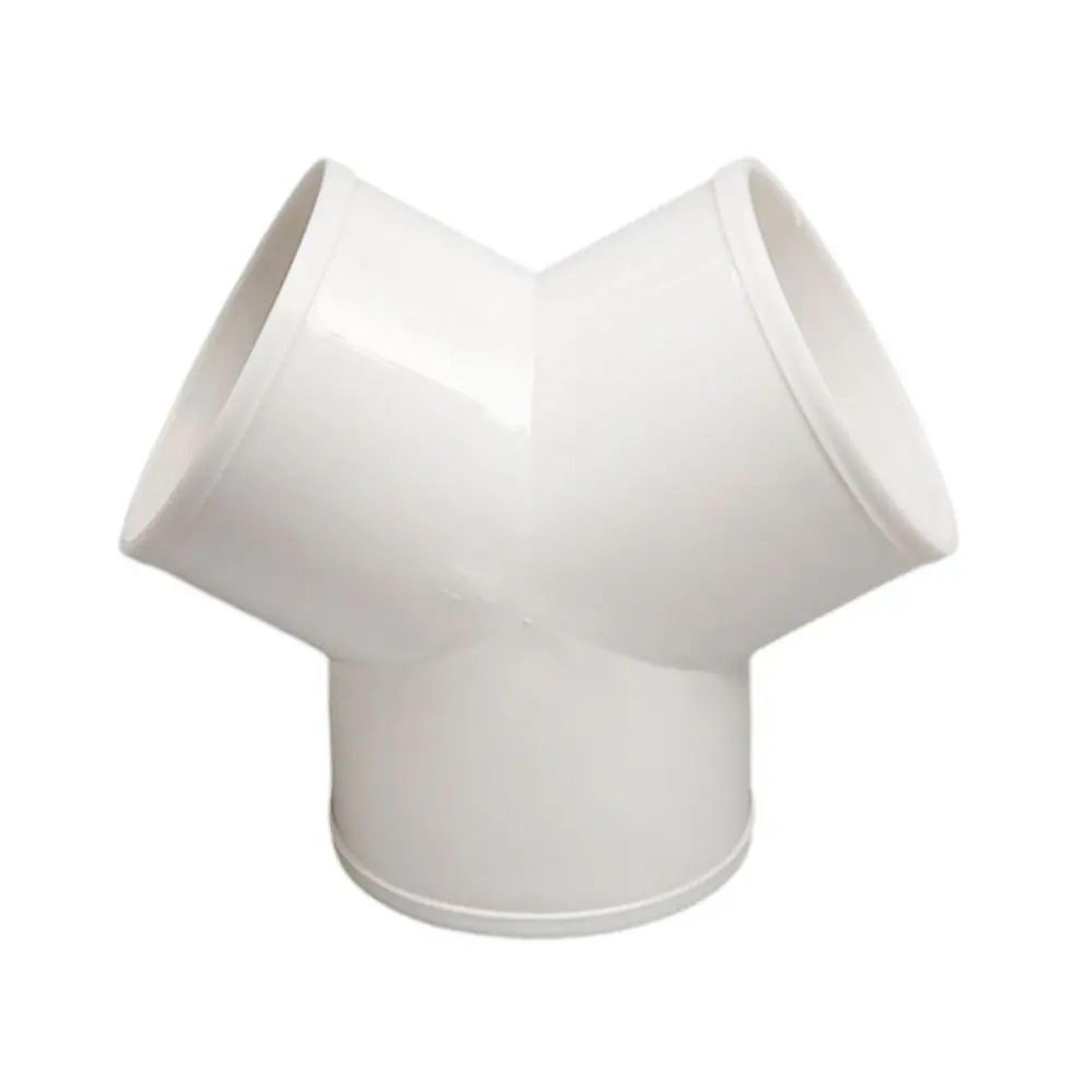 HighFlow PVC Duct Splitter Connector  3 Way Ventilation Pipe Coupler For Exhaust Systems 8