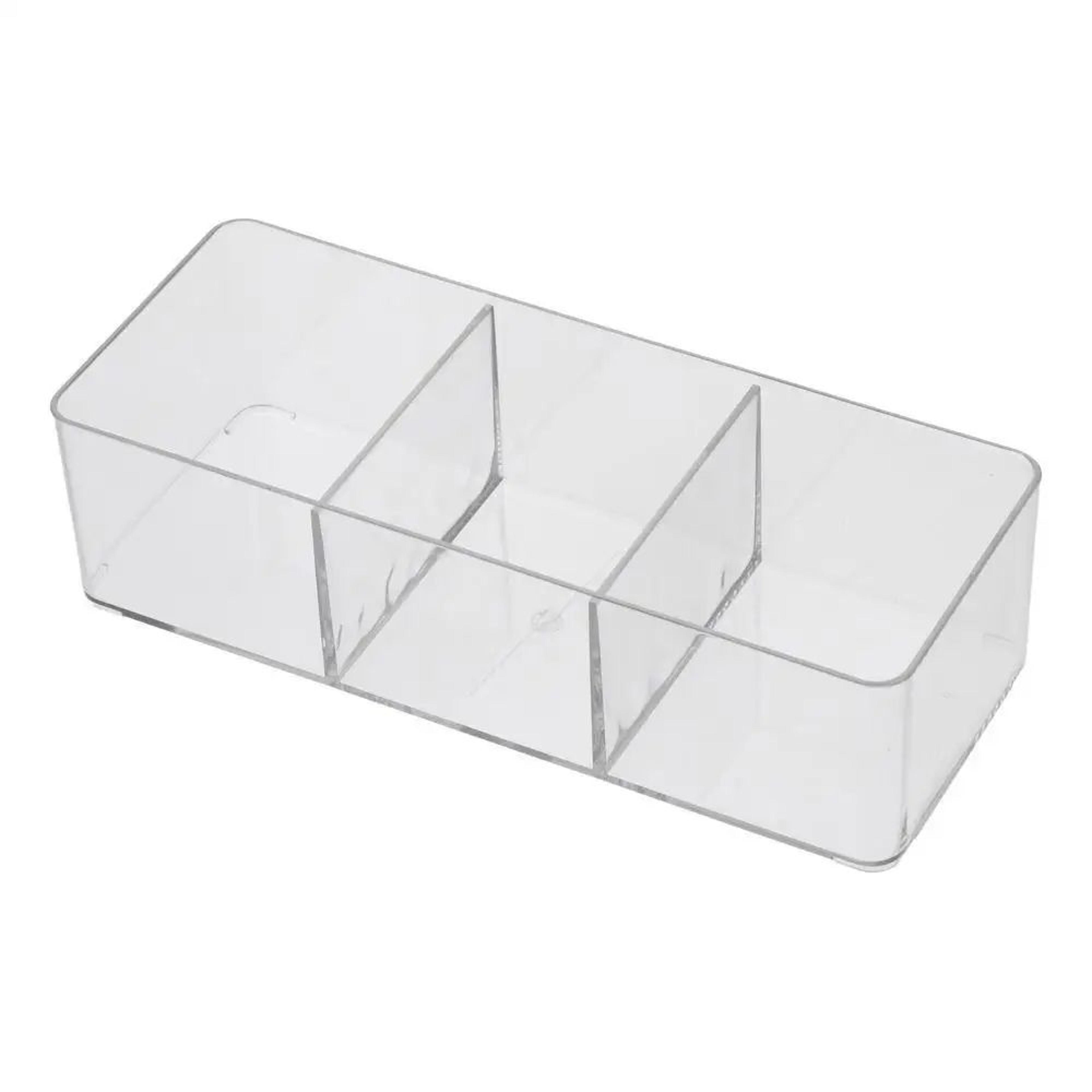 ClearView Acrylic Tea Bag Organizer With Drawer Divider Storage 0