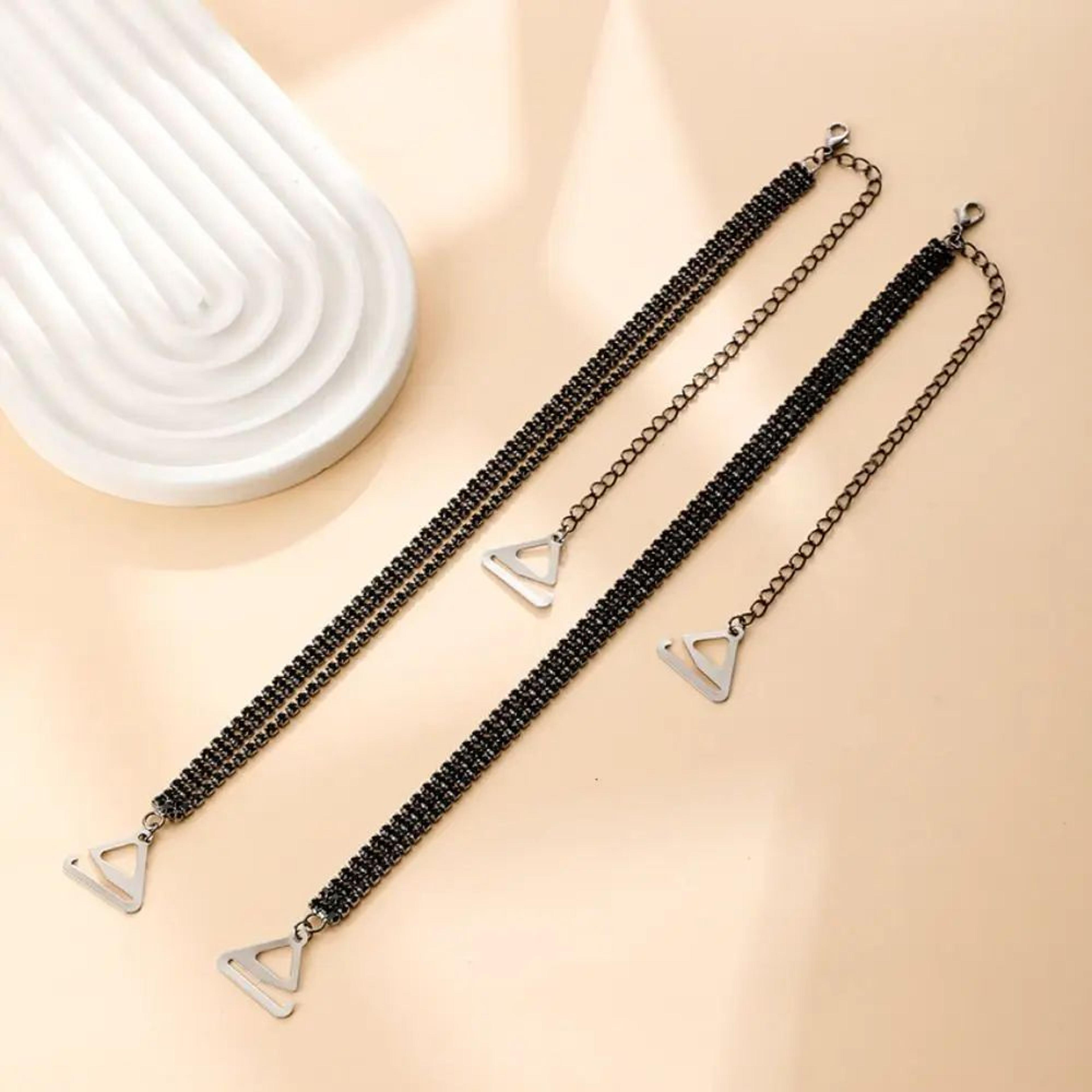 Elegant Rhinestone Bra Straps Adjustable AntiSlip Lingerie Accessory 3
