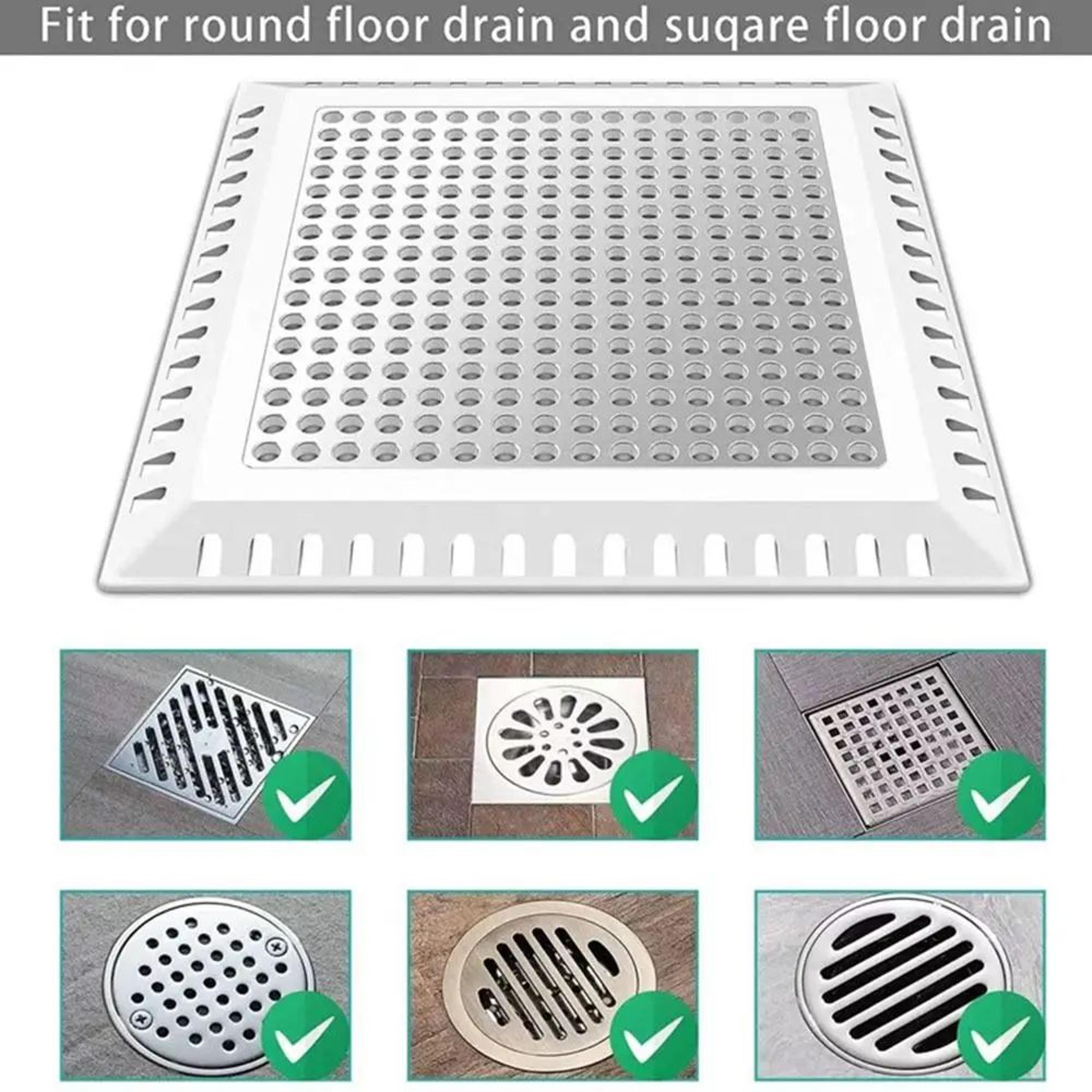 Stainless Steel Shower Drain Hair Catcher  Bathtub Drain Filter Protector 2