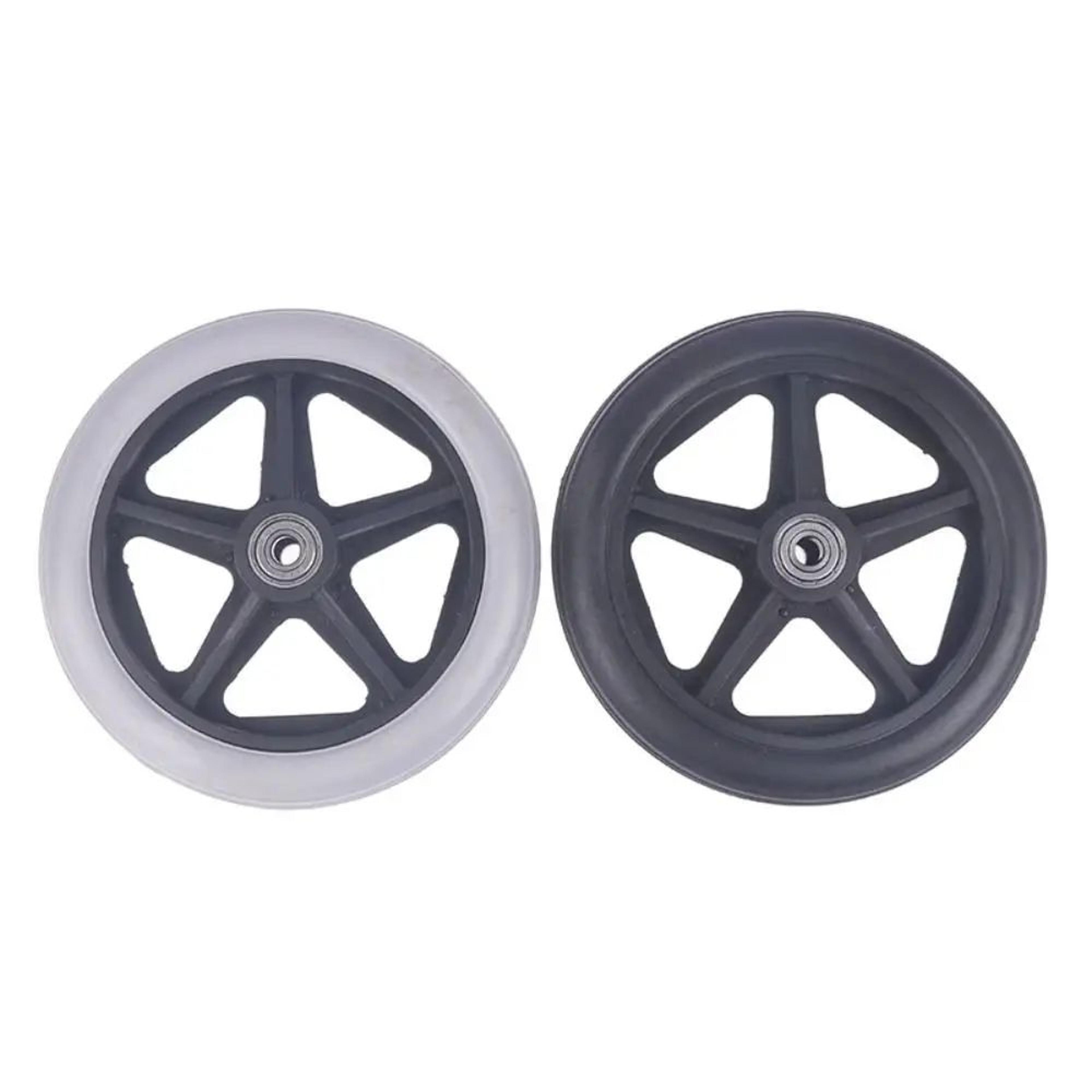Heavy Duty Wheelchair Caster Wheel Replacement With Solid Tire 68 Inch Options 3