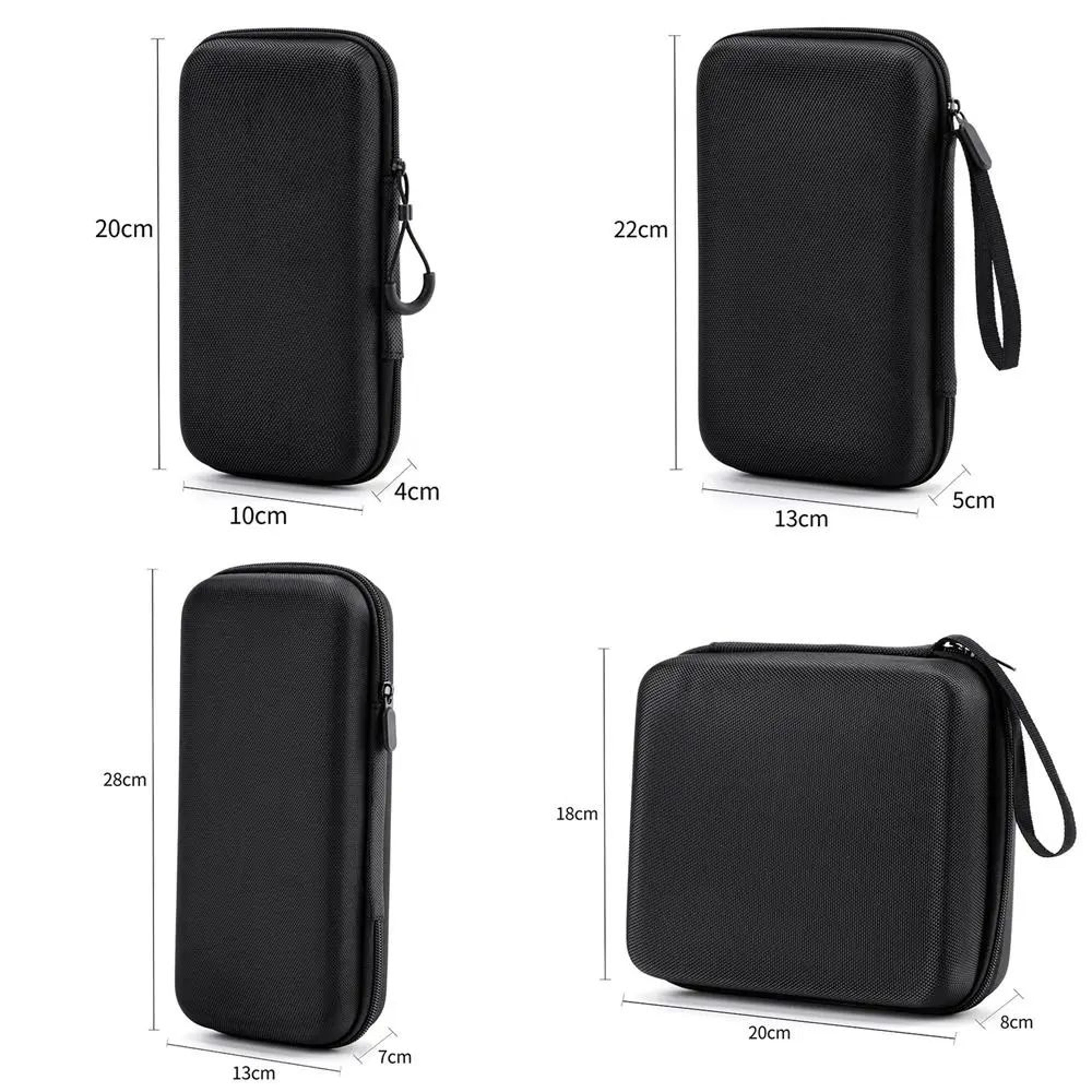 Mini Travel Earphone Case  Durable EVA Storage Case With Zipper For Cables  Accessories 5