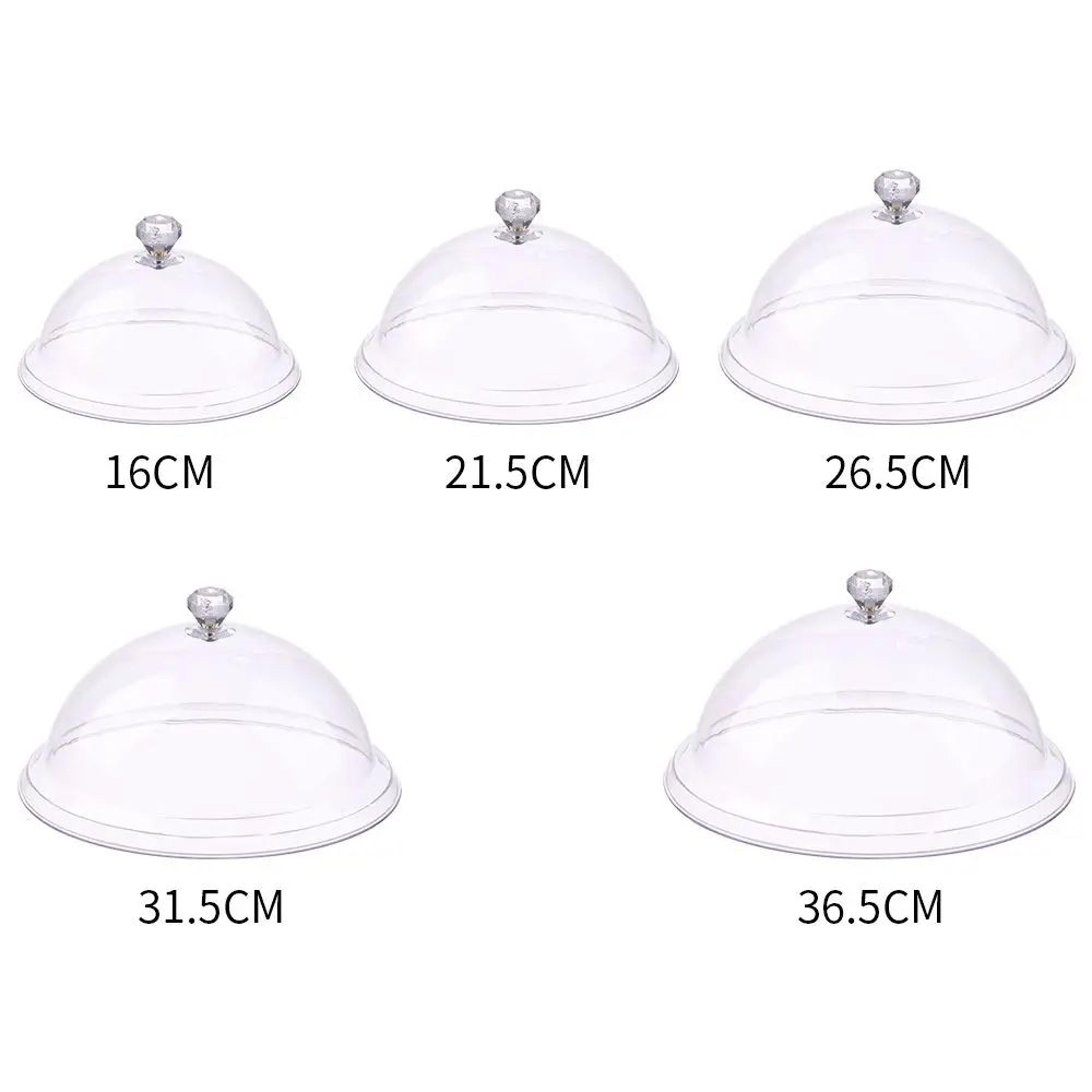Elegant Acrylic Cake Stand With Cover  Dustproof Dessert Display Dome 5