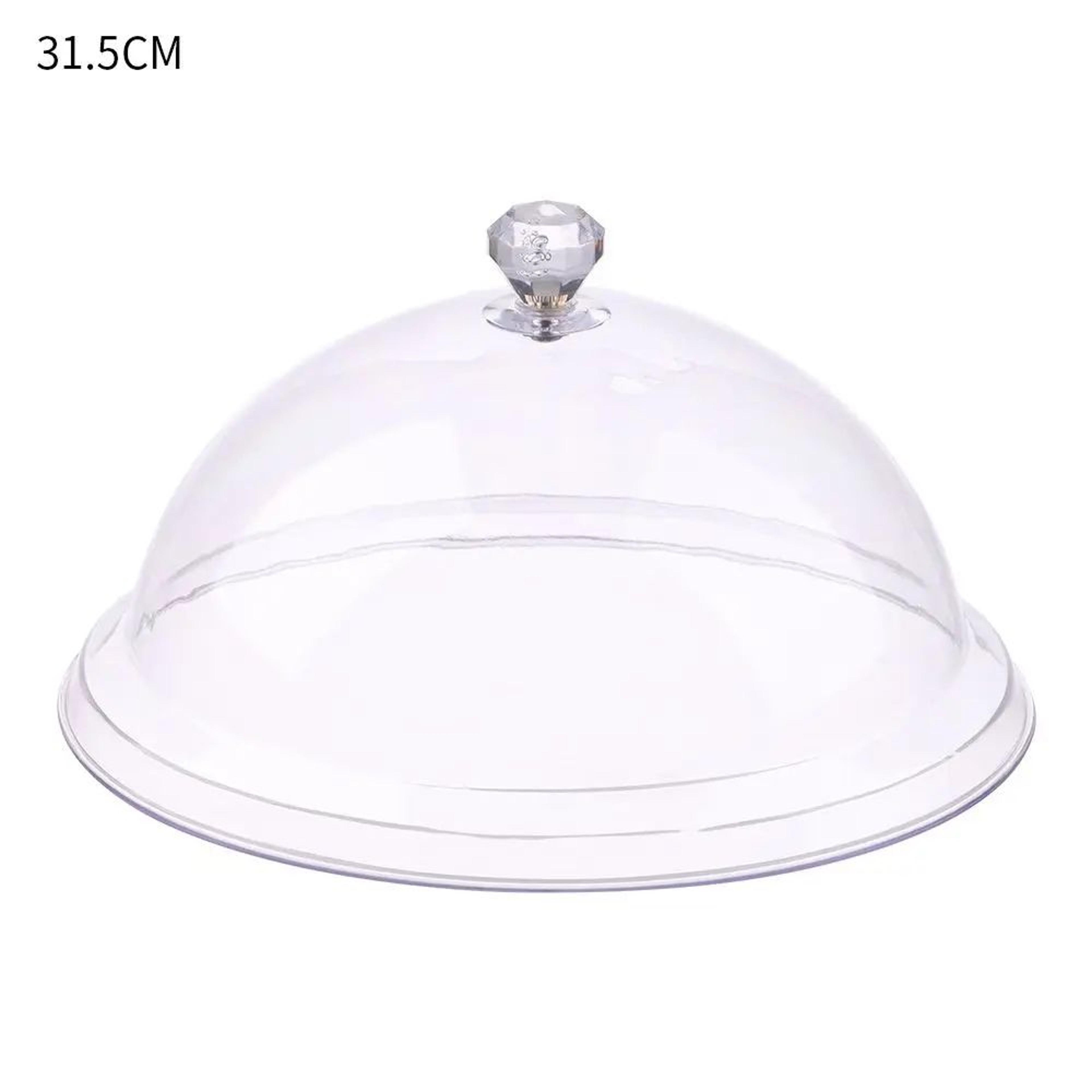 Elegant Acrylic Cake Stand With Cover  Dustproof Dessert Display Dome 9
