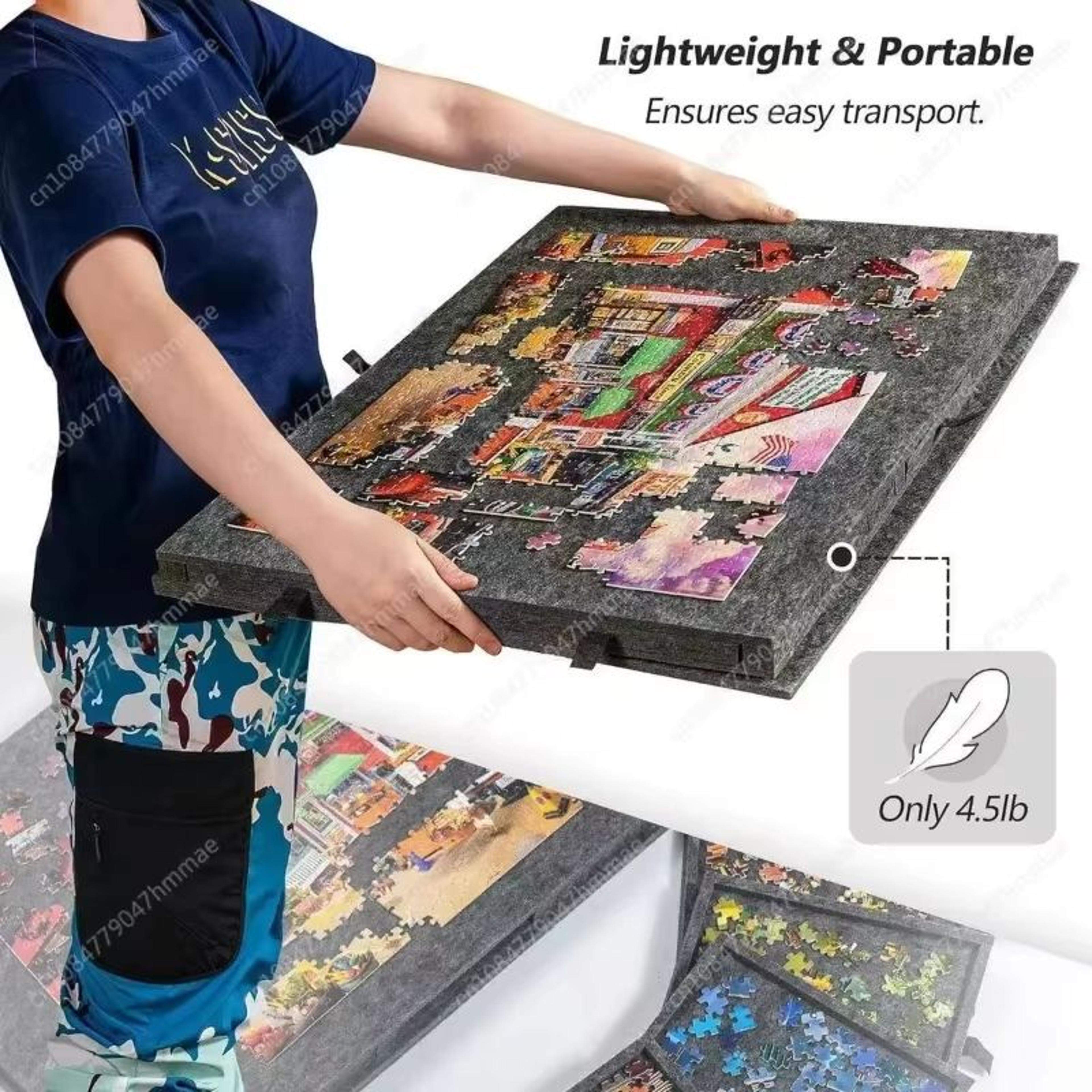 6in1 Portable Puzzle Table With Stand Cover Lid  6 Sorting Drawers Fits 1000 Pieces 2