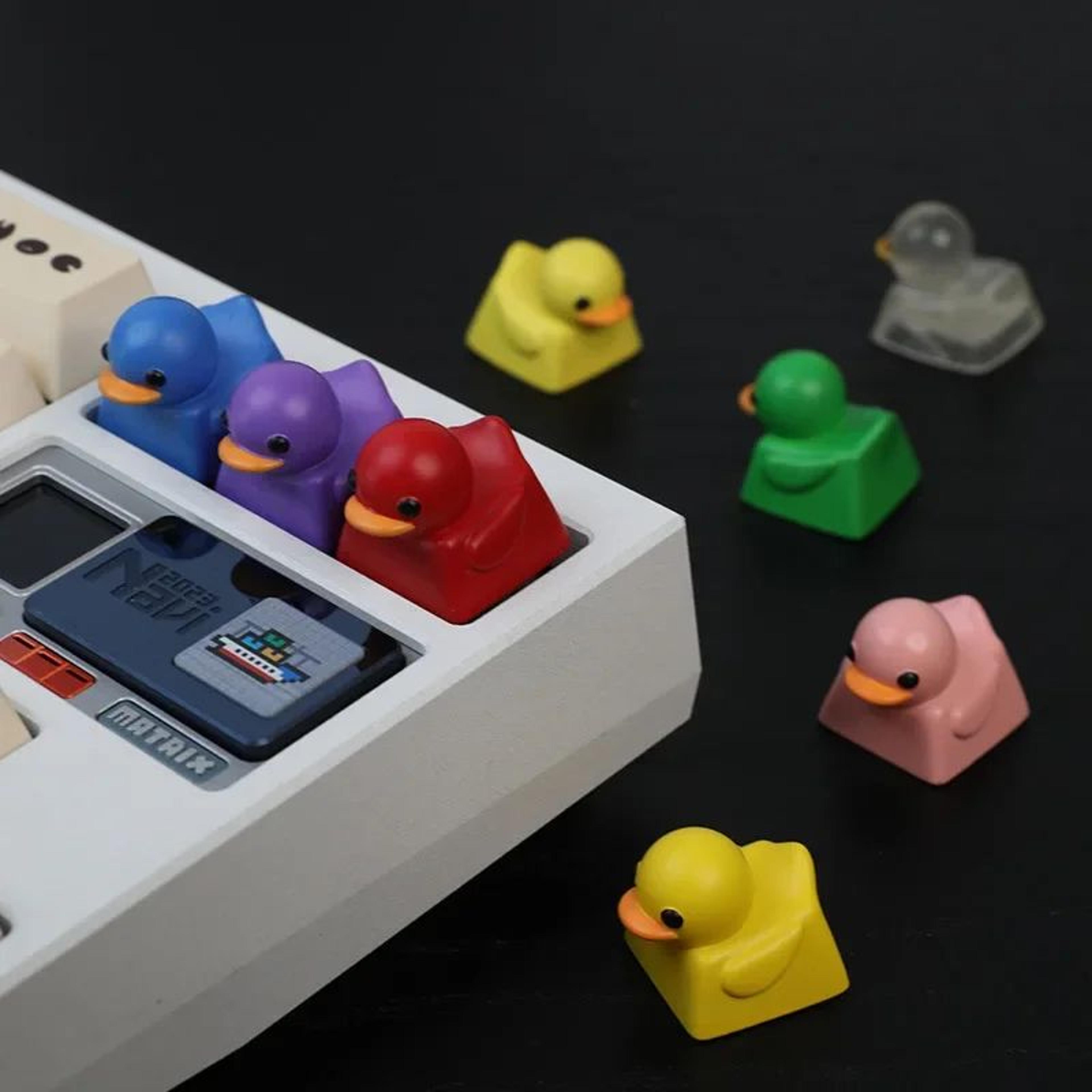 Cute Duck Resin Keycap For Cherry MX Mechanical Keyboards 1