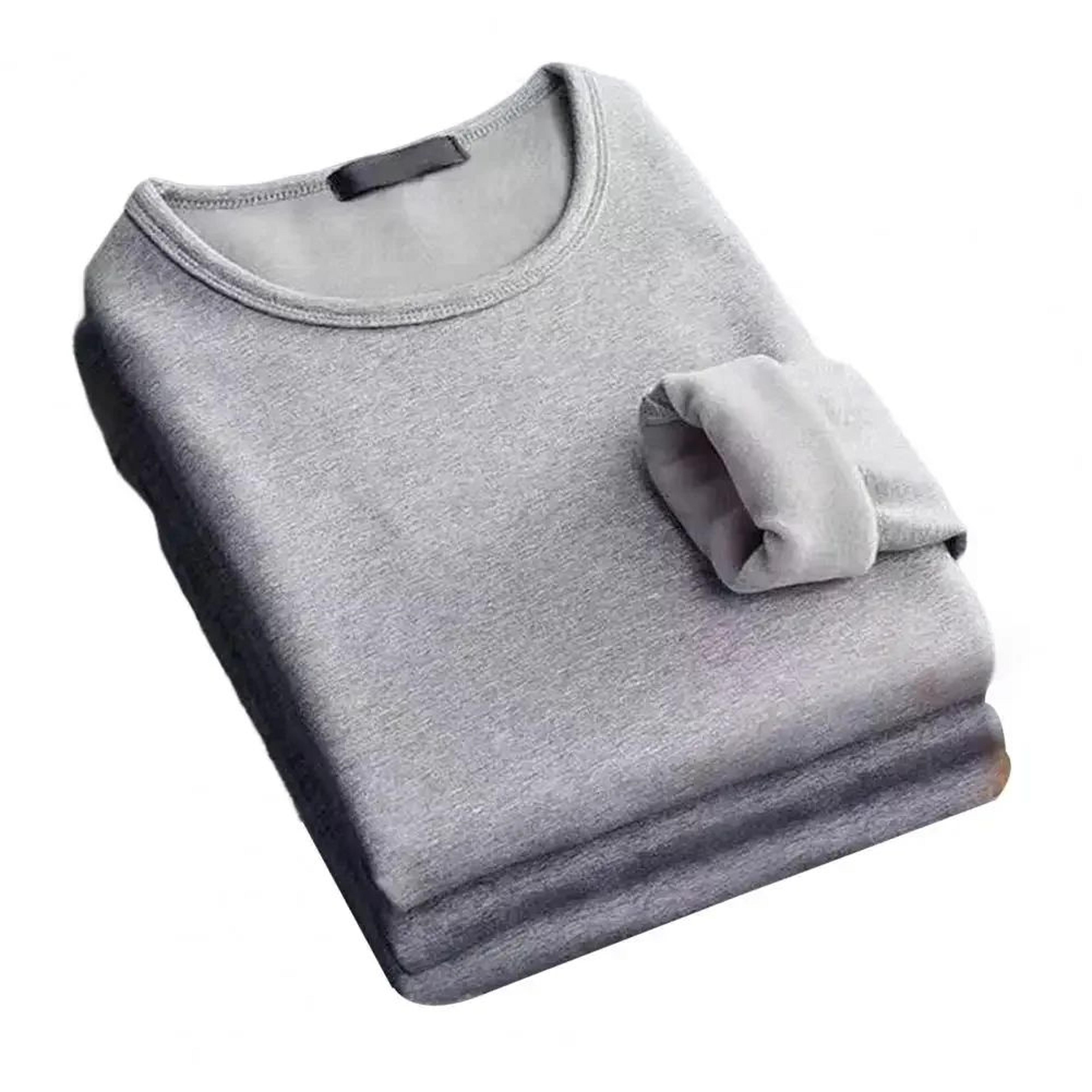 Mens FleeceLined Thermal Shirt  Winter Warm Base Layer Tee 6