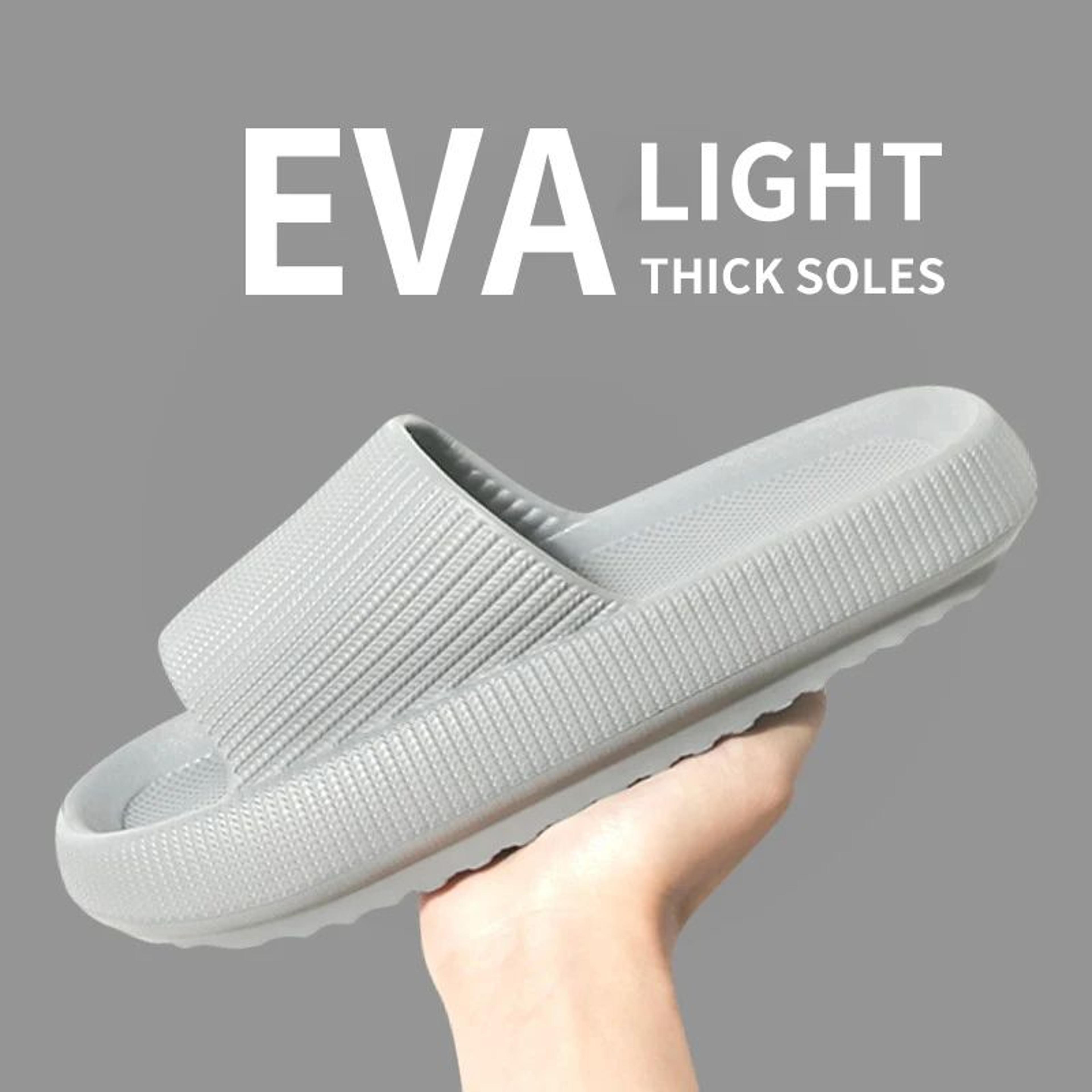 soft-step non-slip eva bathroom slippers for men