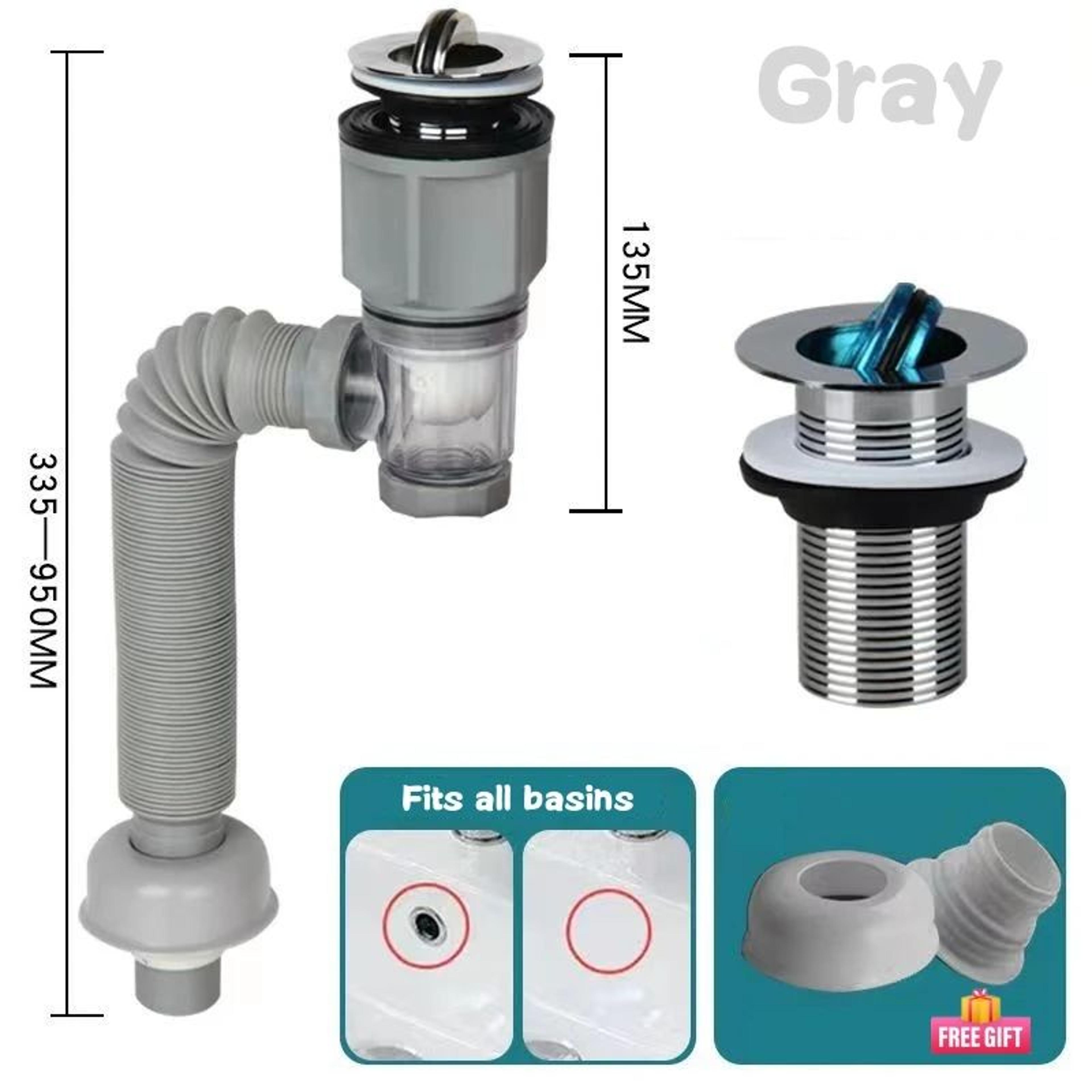Flexible AntiOdor Sink Drain Pipe With Deodorizing Filter 7