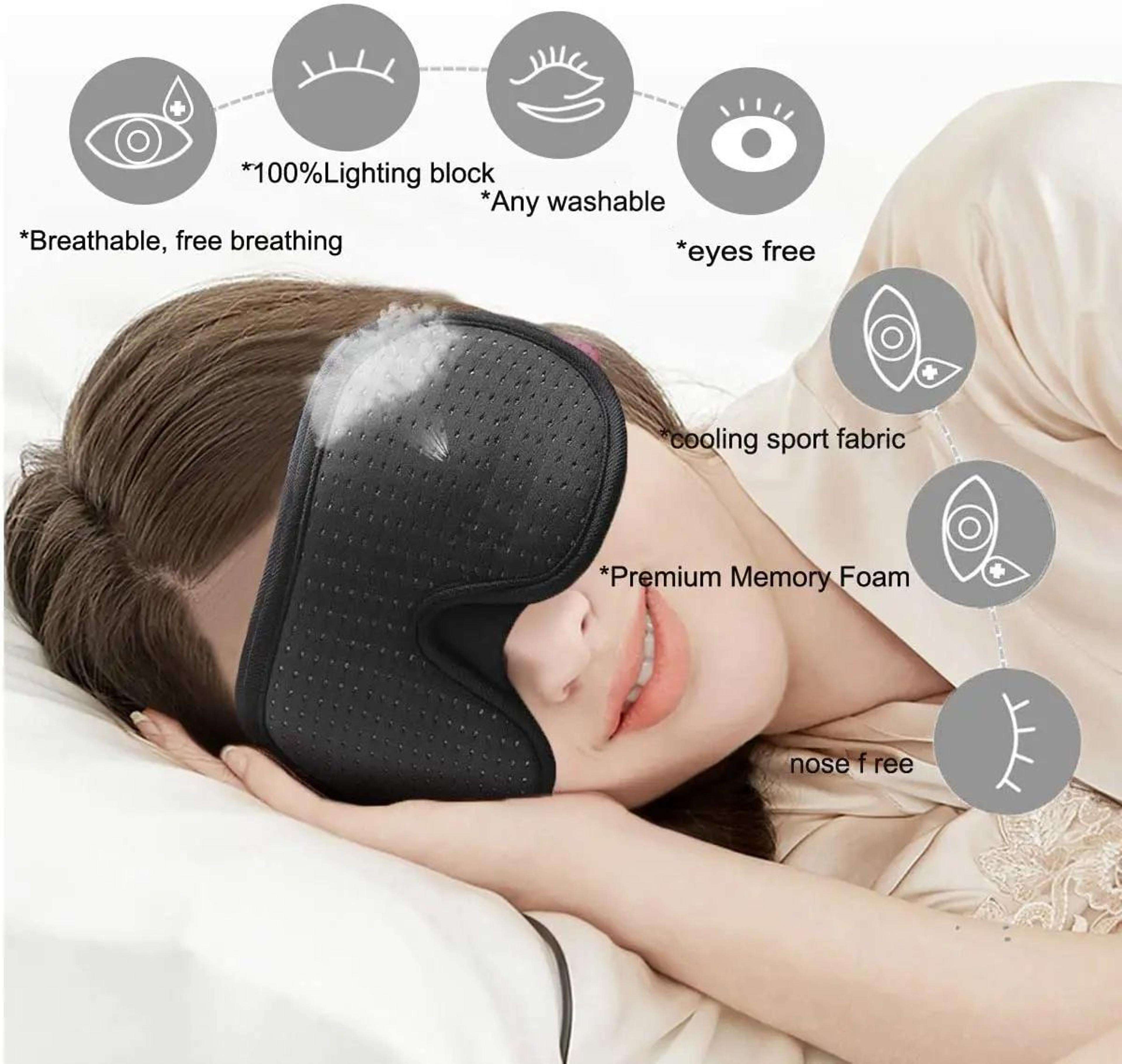 DreamShield 3D Blackout Sleep Mask For Deep Rest  Travel Comfort 1