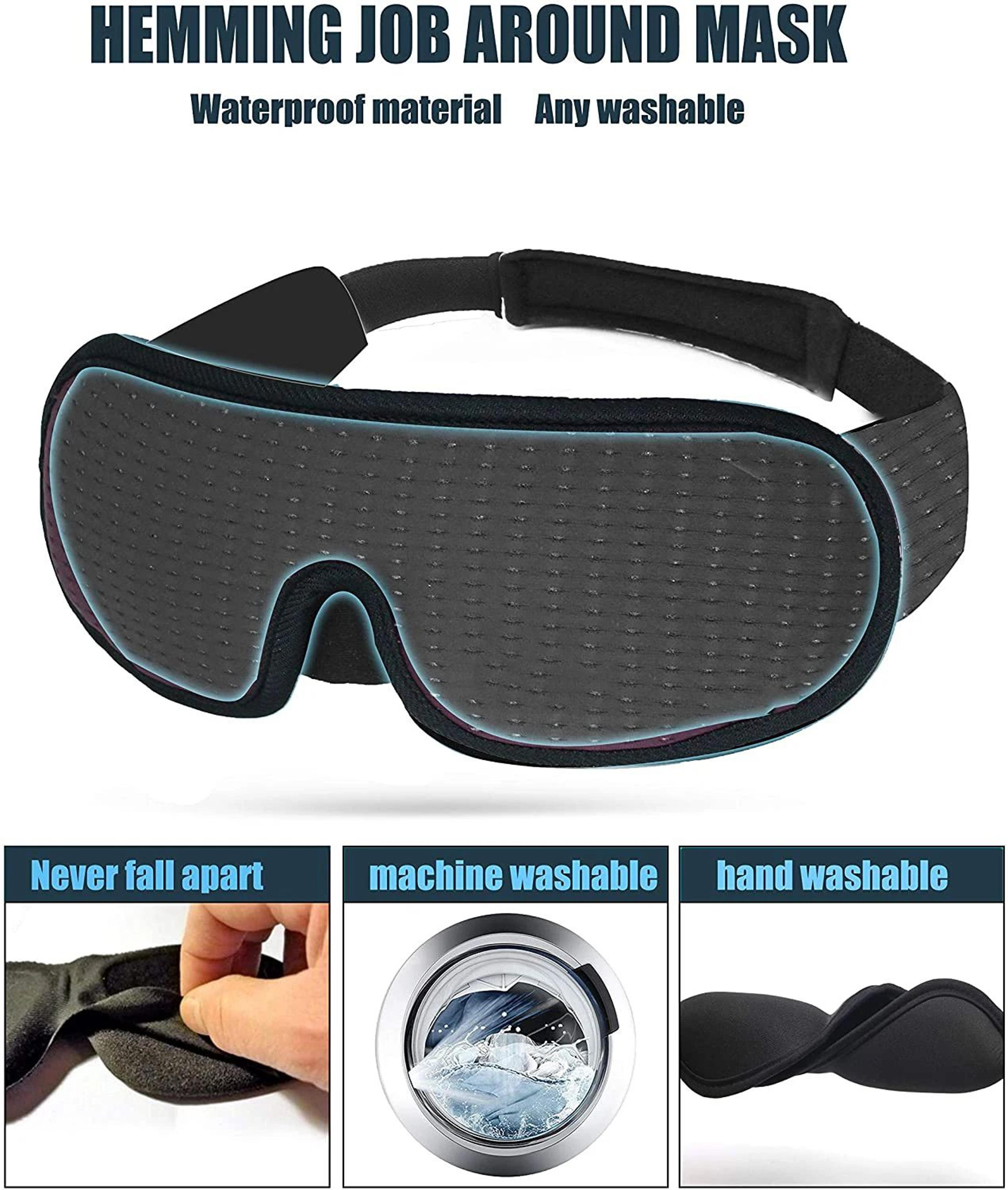 DreamShield 3D Blackout Sleep Mask For Deep Rest  Travel Comfort 3