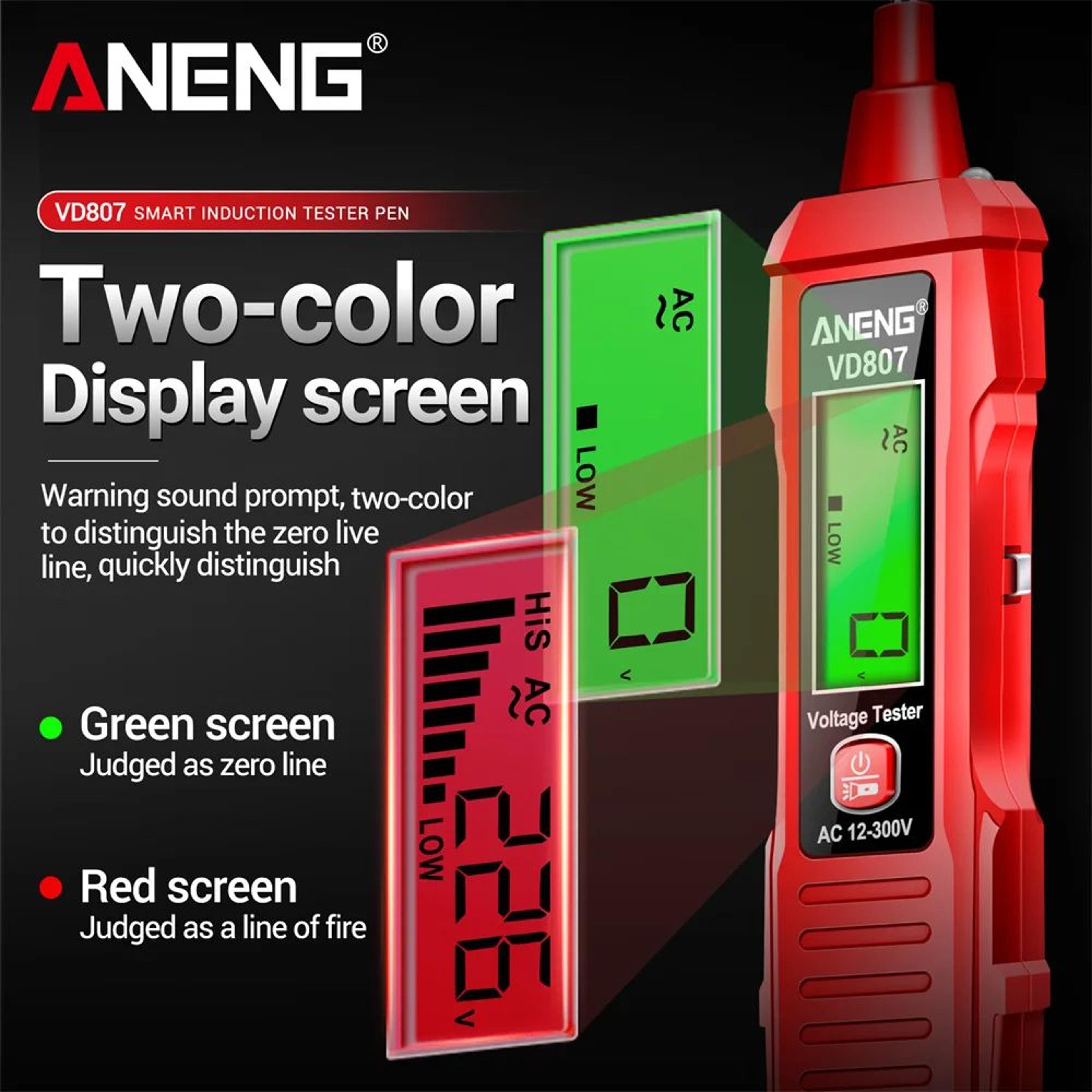 ANENG VD807 NonContact Voltage Tester Pen With LED Light 4
