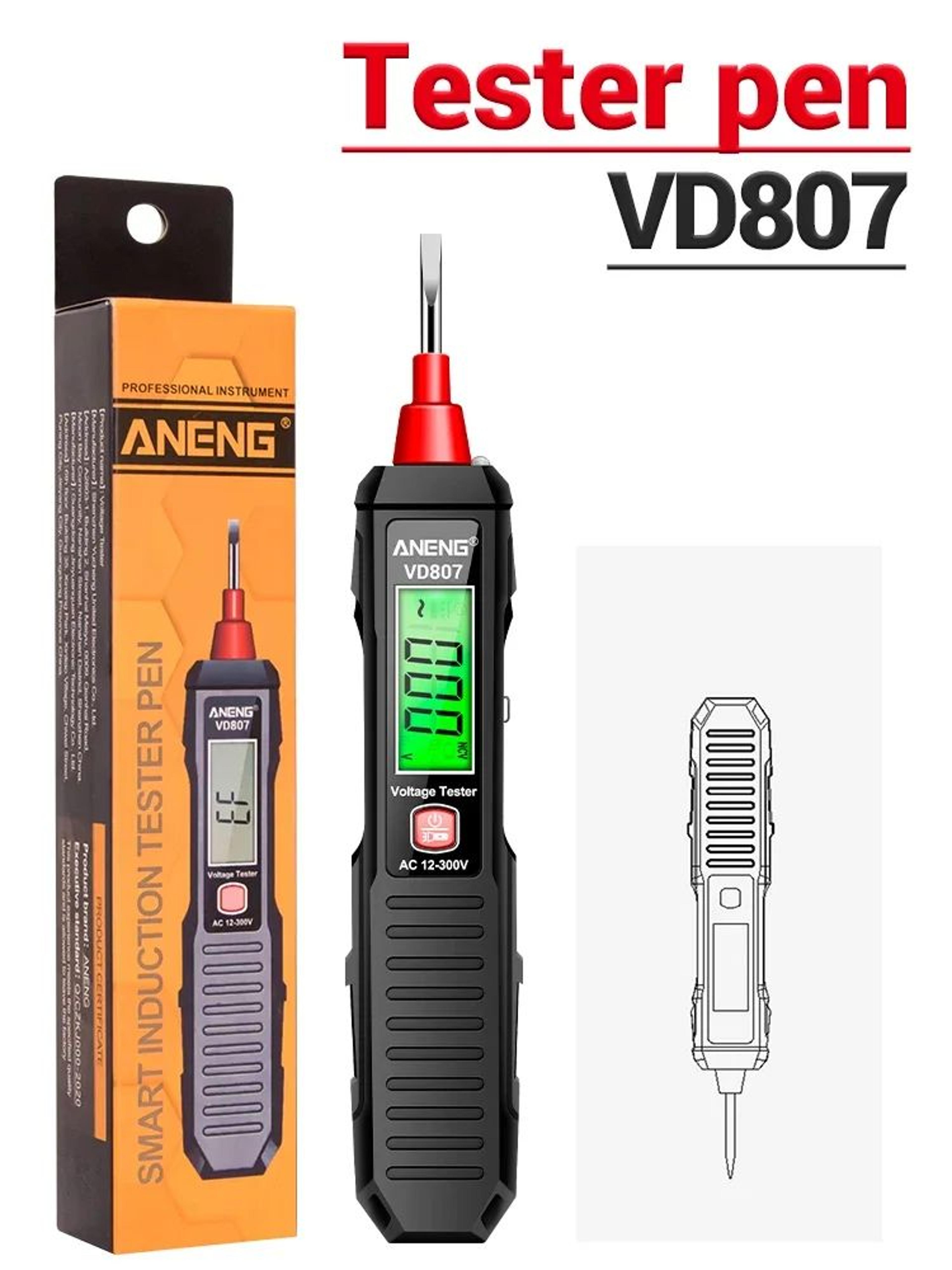 ANENG VD807 NonContact Voltage Tester Pen With LED Light 6
