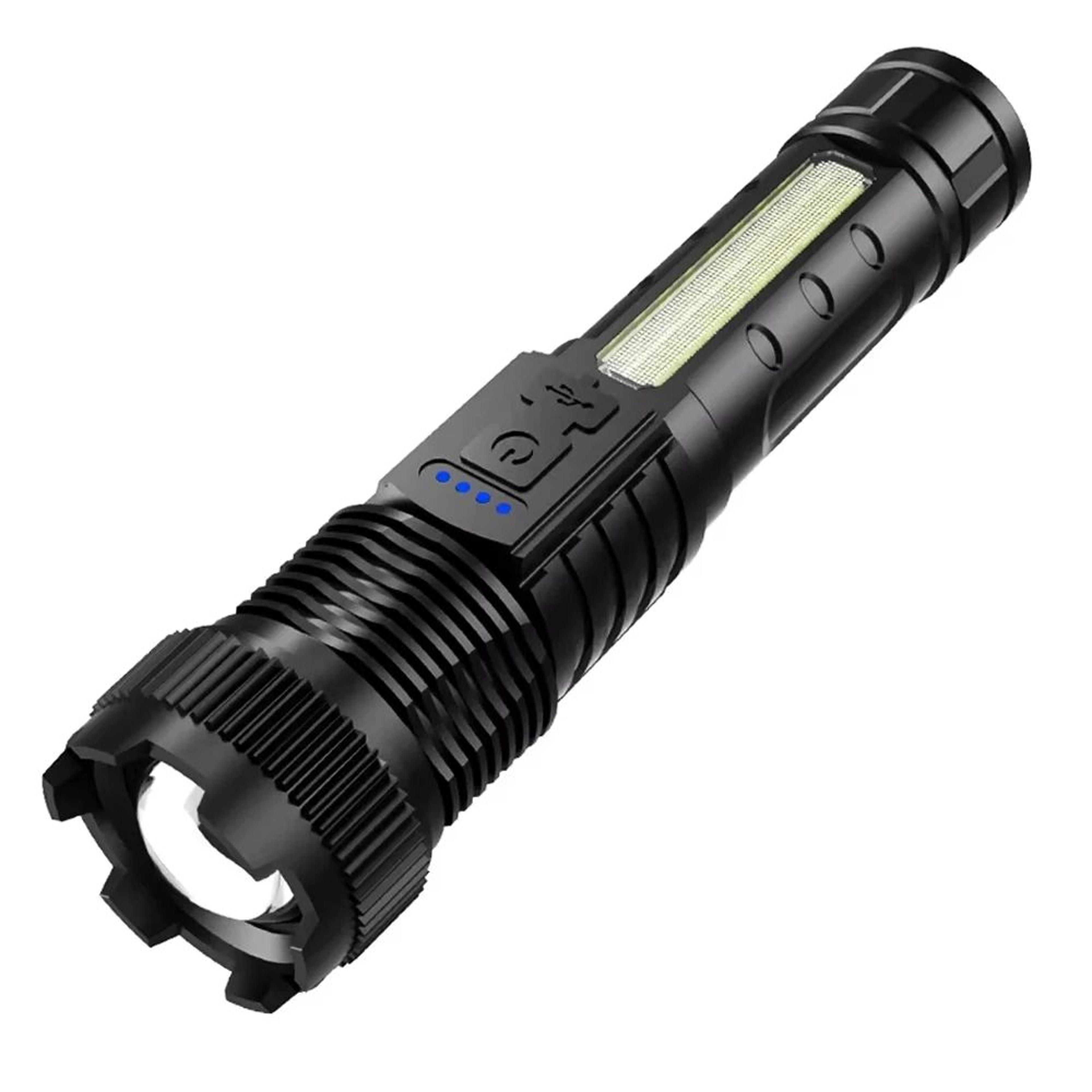 Heinast Rechargeable LED Flashlight With COB Side Light For Camping 8