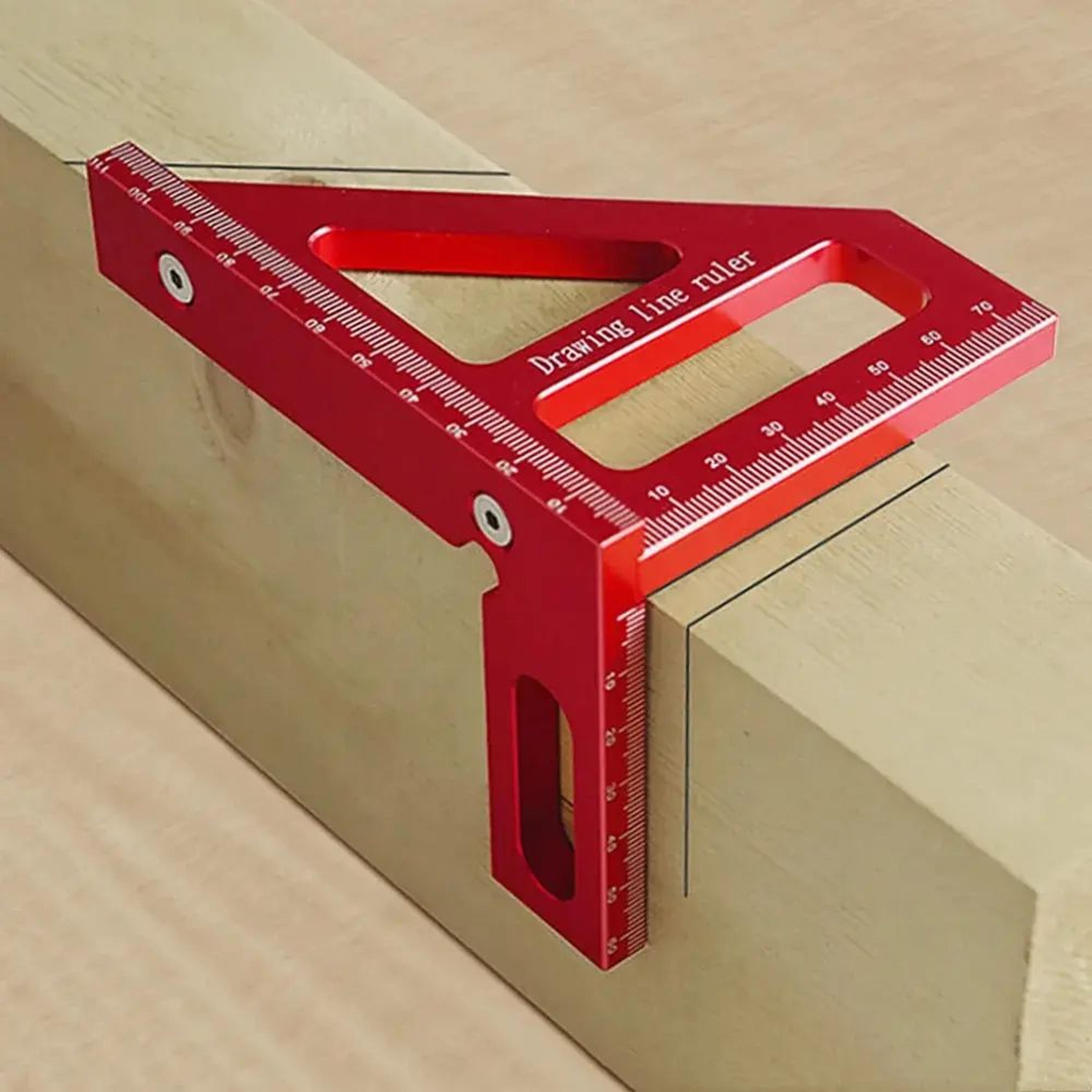 PrecisionPro 3D Woodworking Square MultiAngle Carpenter Ruler  Protractor 0