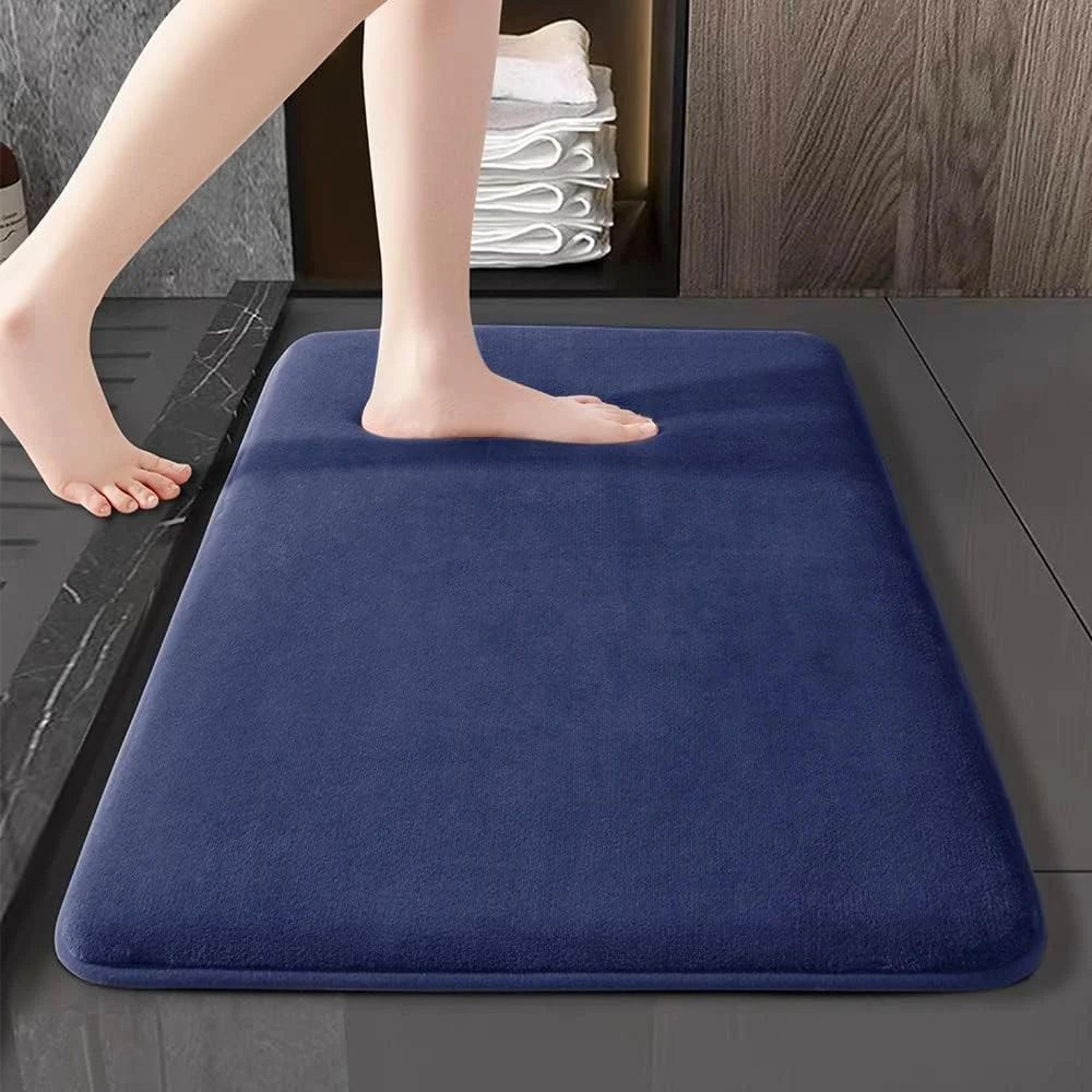 CloudSoft Super Absorbent Bath Mat  Non Slip Coral Velvet Bathroom Rug 7