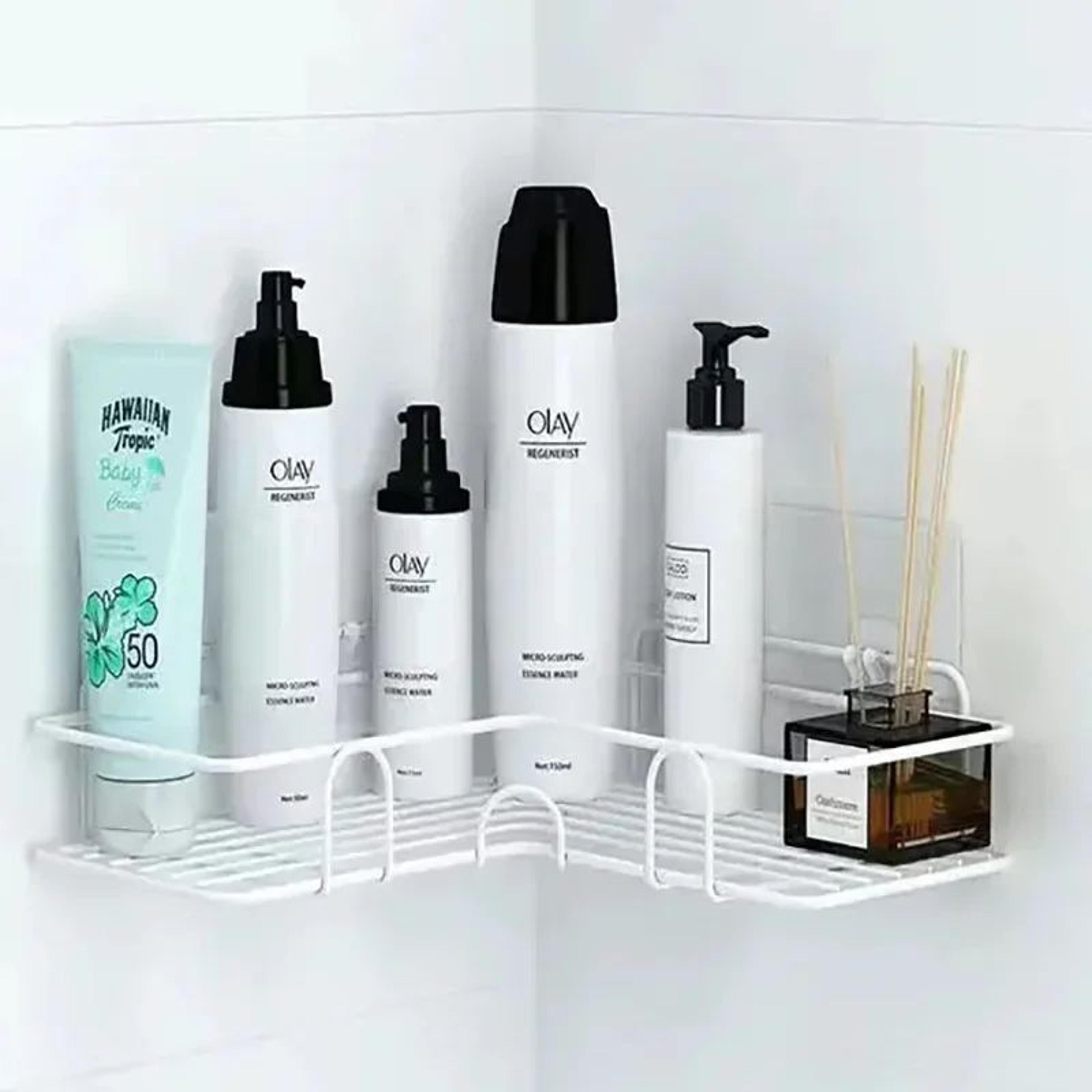 Rustproof Floating Bathroom Wall Shelf Organizer 9