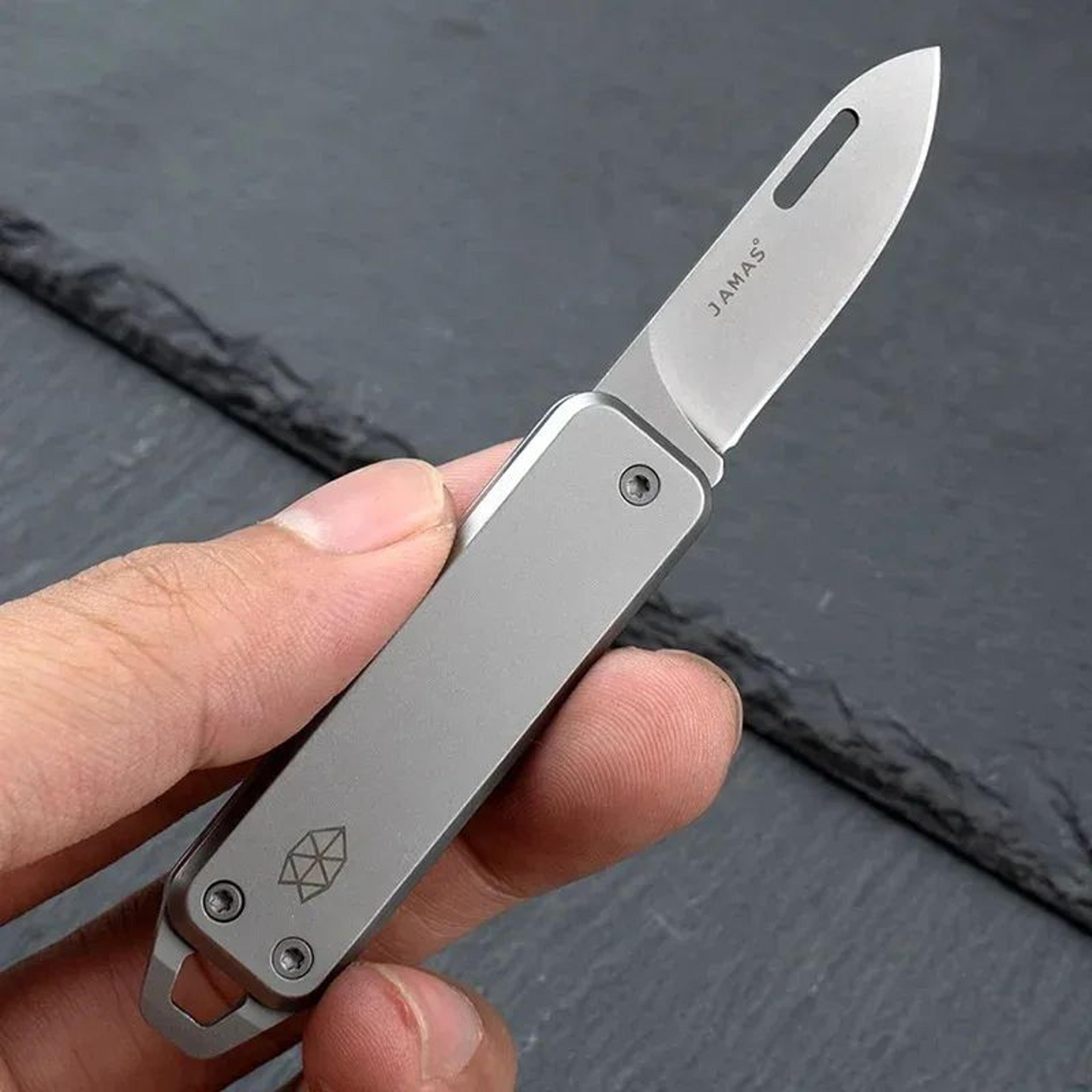 TrailEdge Folding Pocket Knife Keychain  Portable Mini Utility Knife For Outdoor  Everyday Carry 0