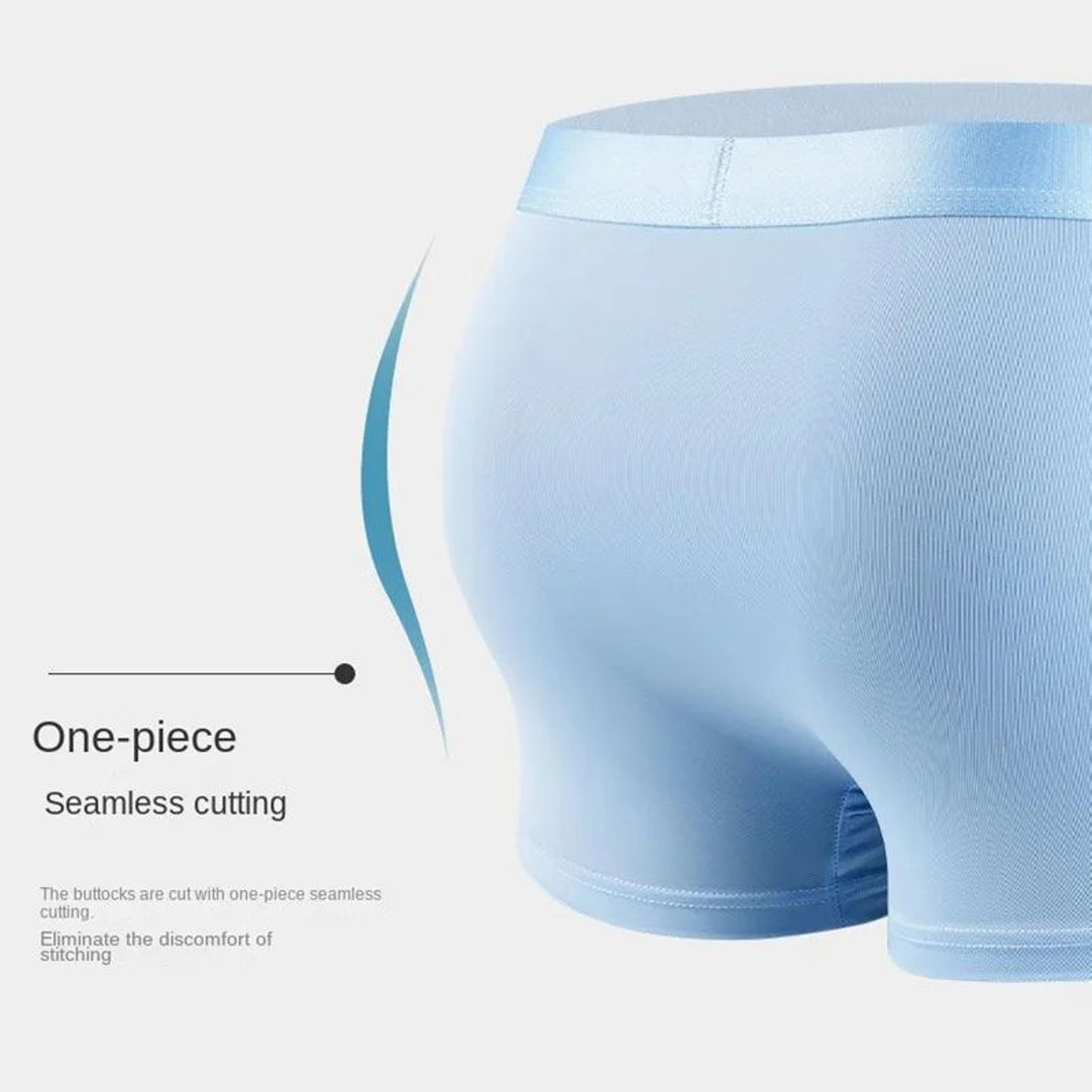 ArcticFlex Ice Silk Boxer Briefs For Men  Breathable Cooling Underwear 4Pack 4pcs 5