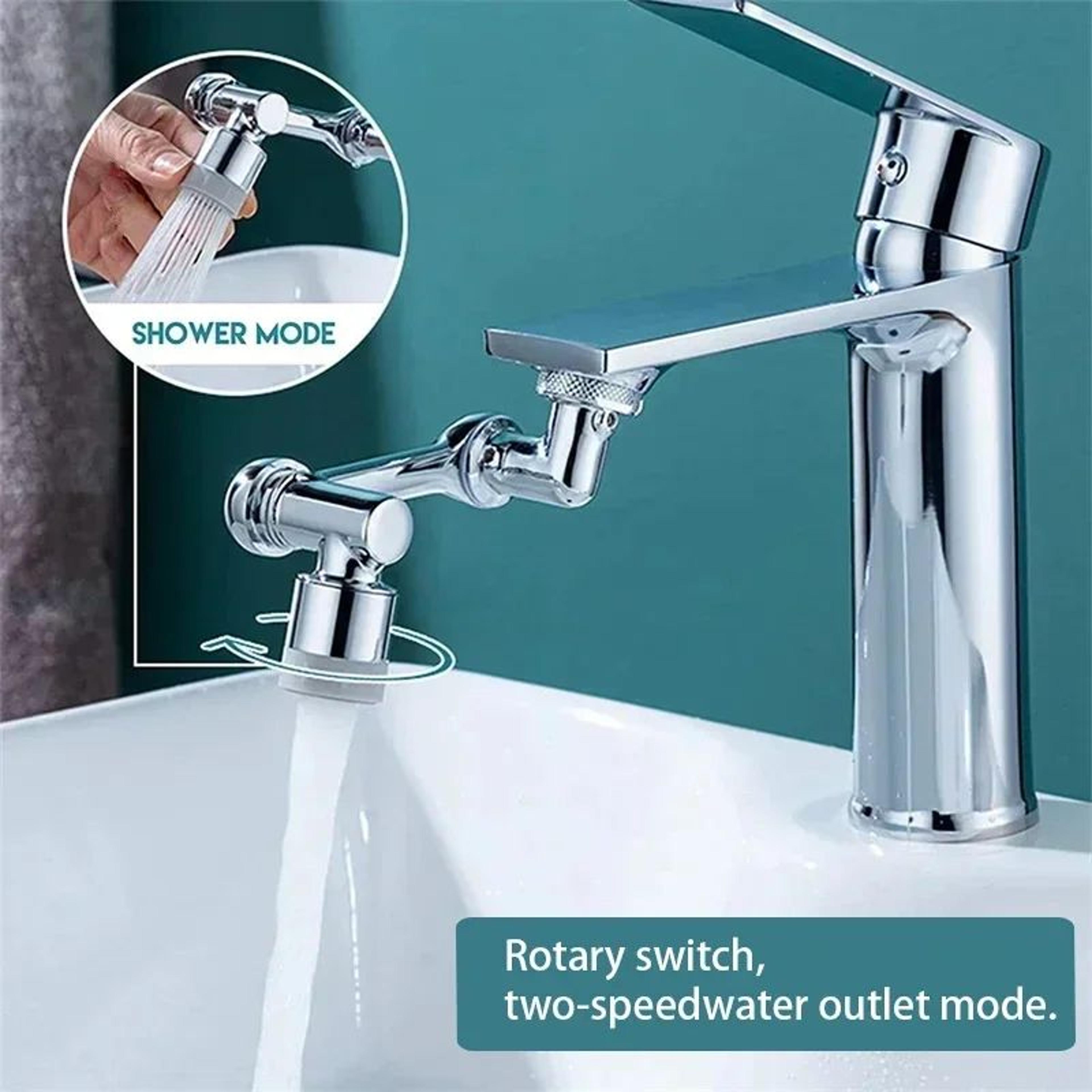 FlexFlow 1080 Rotating Faucet Sprayer Adapter For Bathroom  Kitchen Sinks 2