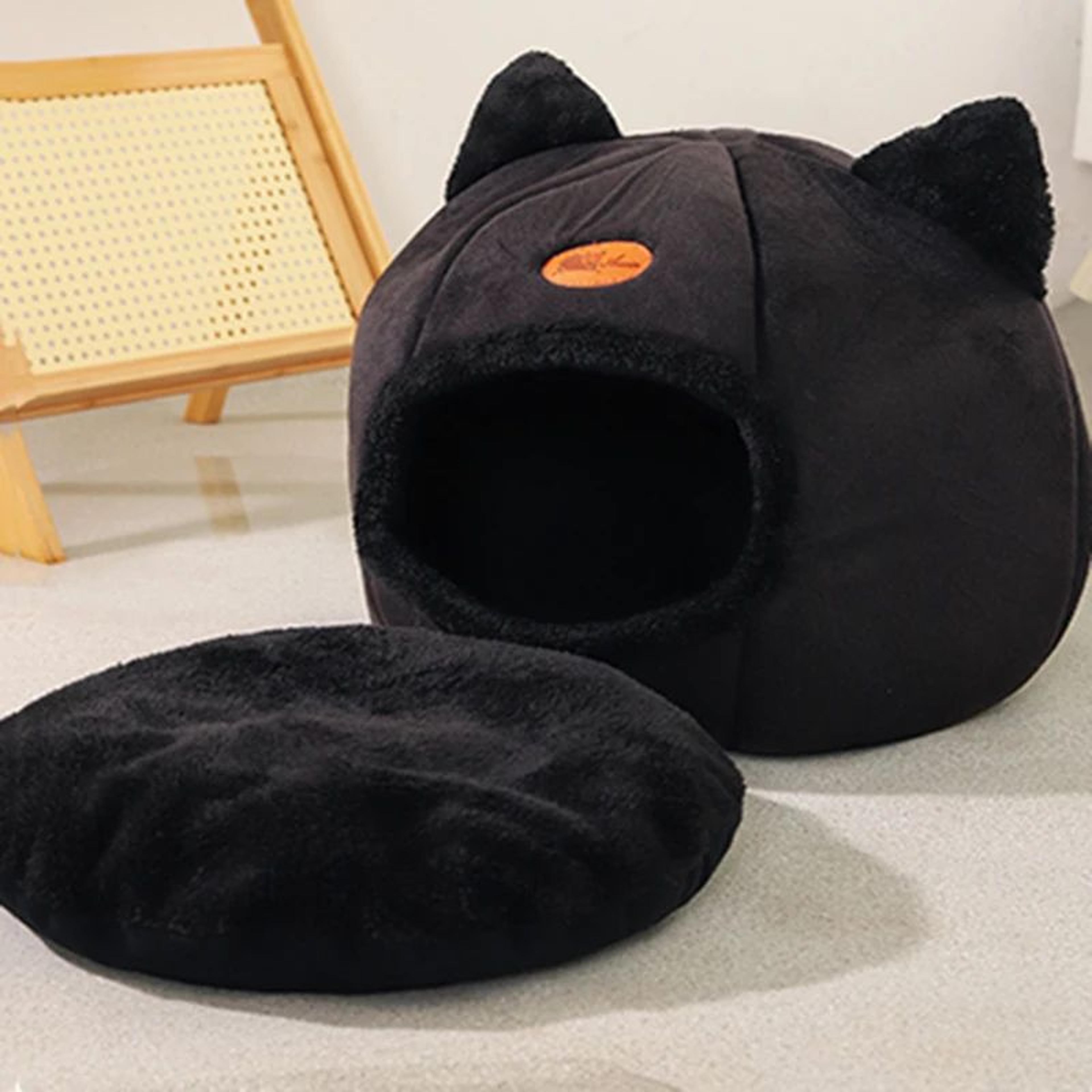 Deep Sleep Cozy Cat Cave Bed For Indoor Cats  Small Dogs 4