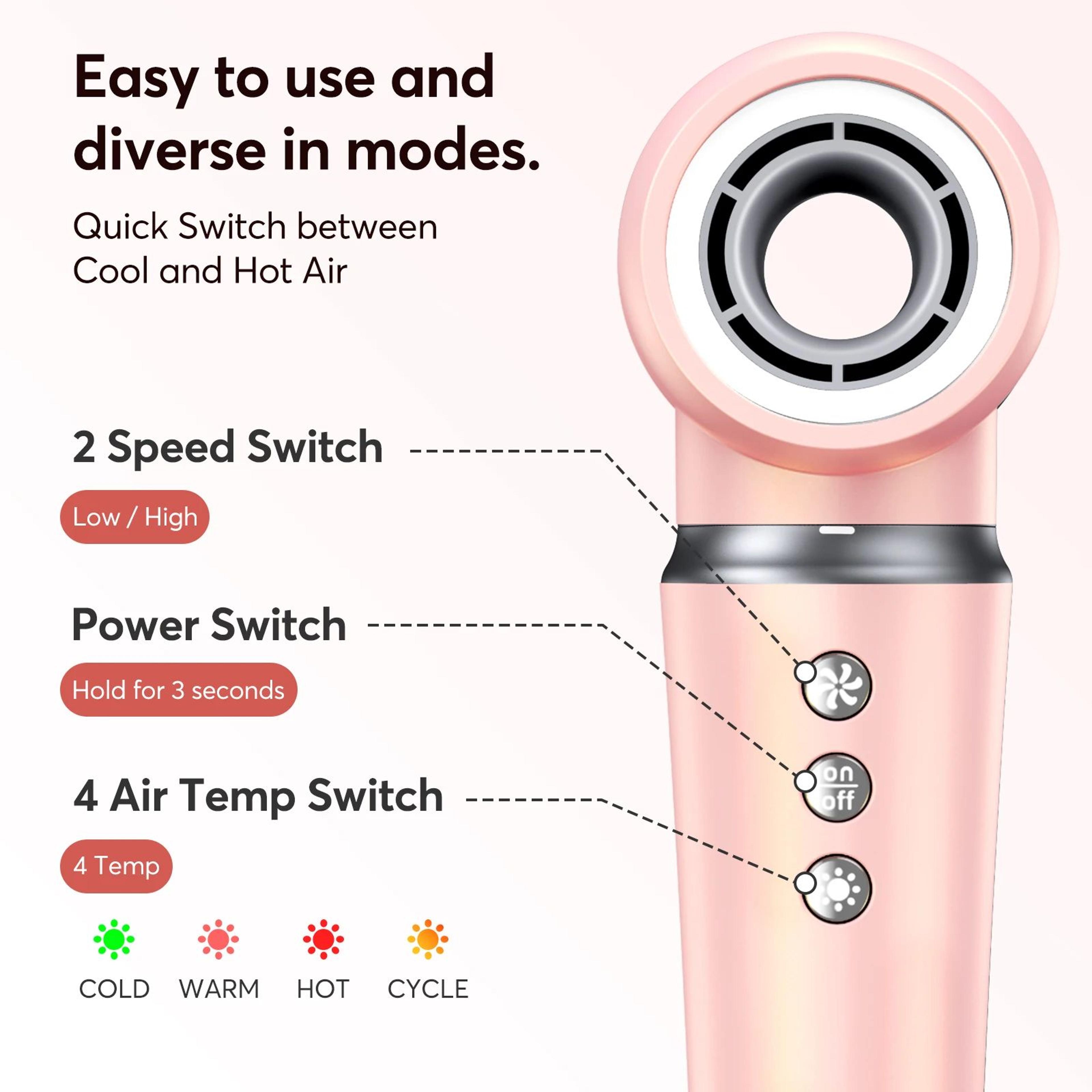 Bopcal 5in1 Hair Styler Pro  HighSpeed Ionic Hot Air Brush  Curling System 5