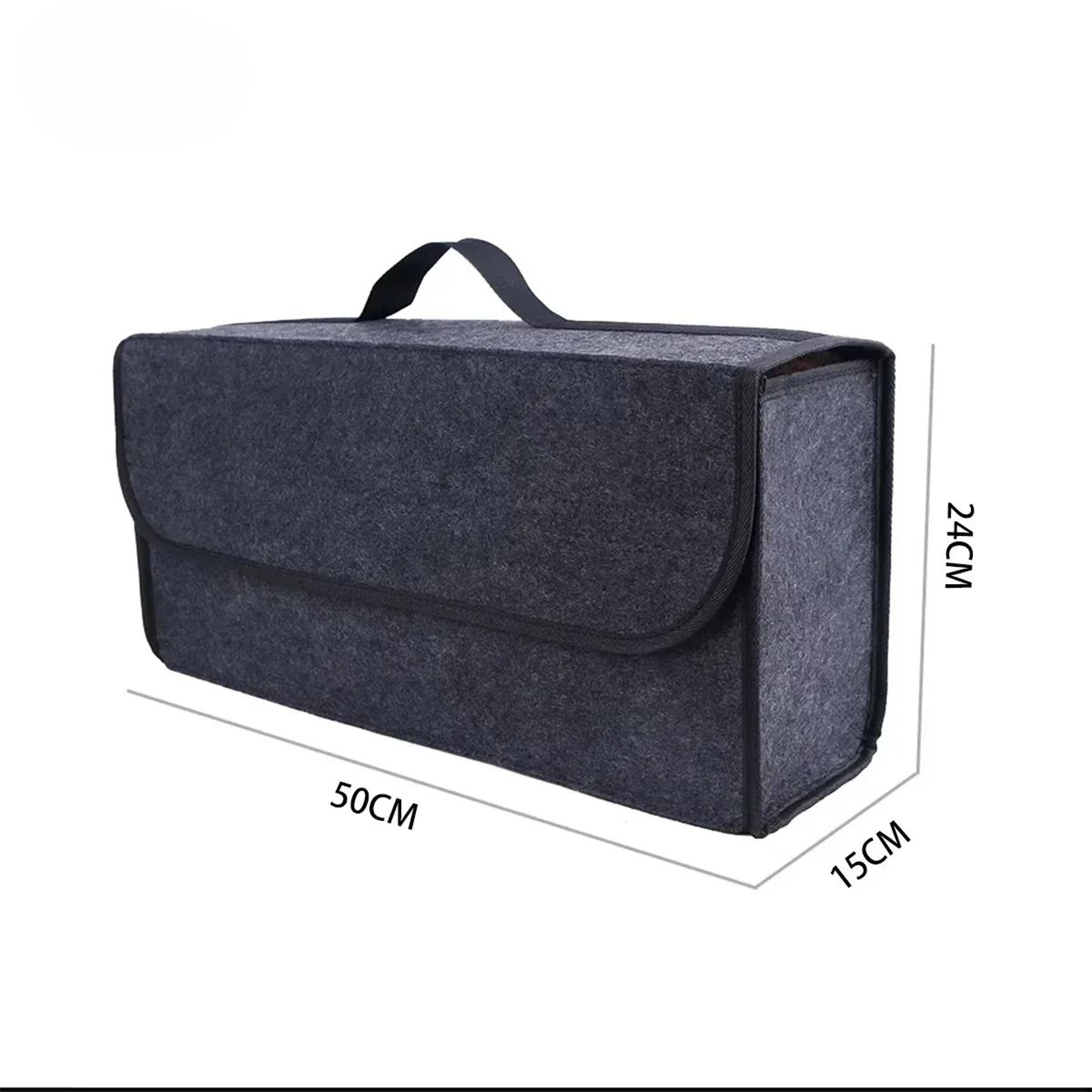 DriveGuard Car Trunk Organizer  Large Felt Storage Box With AntiSlip Compartments 7