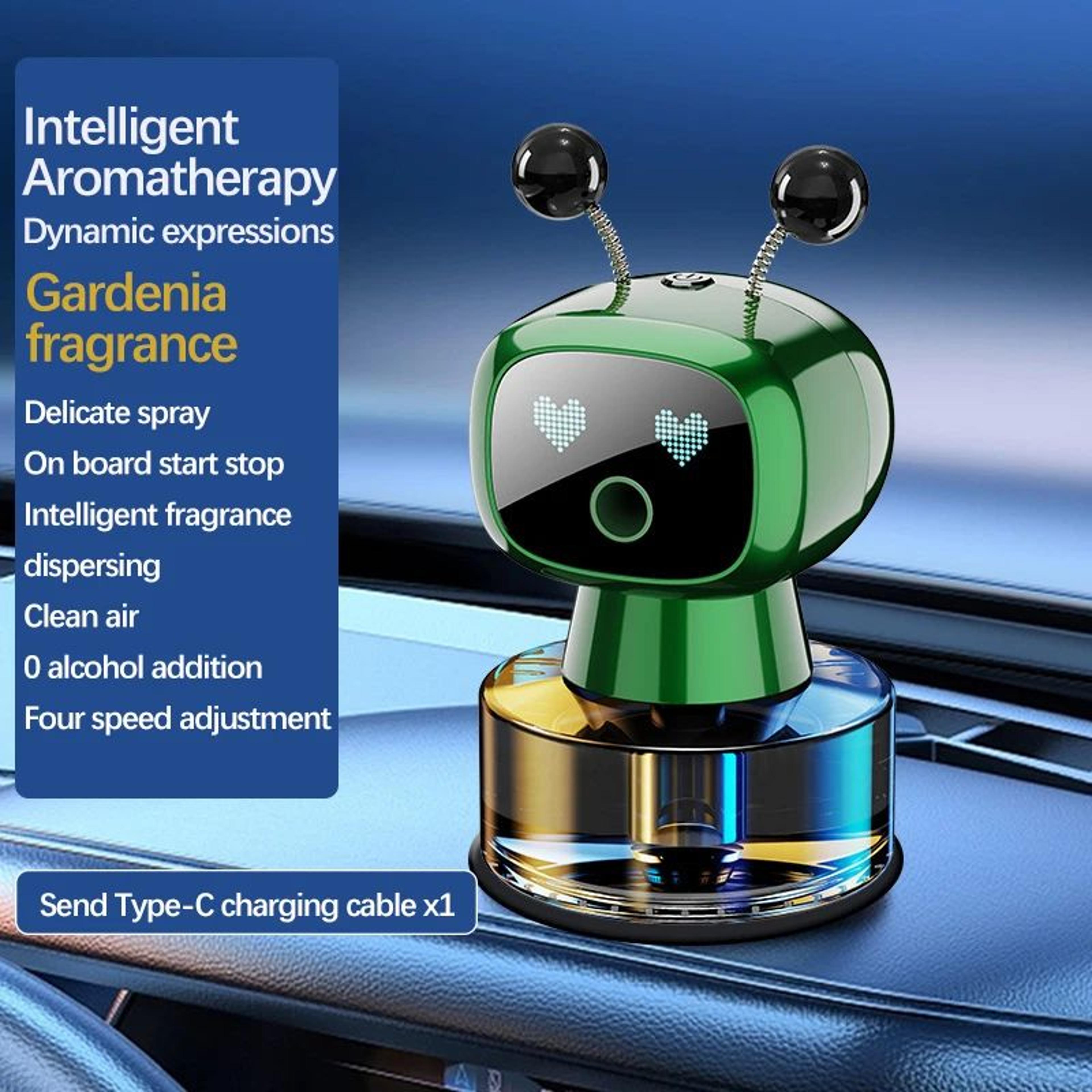 AI Smart Car Aroma Diffuser Rechargeable Car Air Freshener With Adjustable Scent Control 11