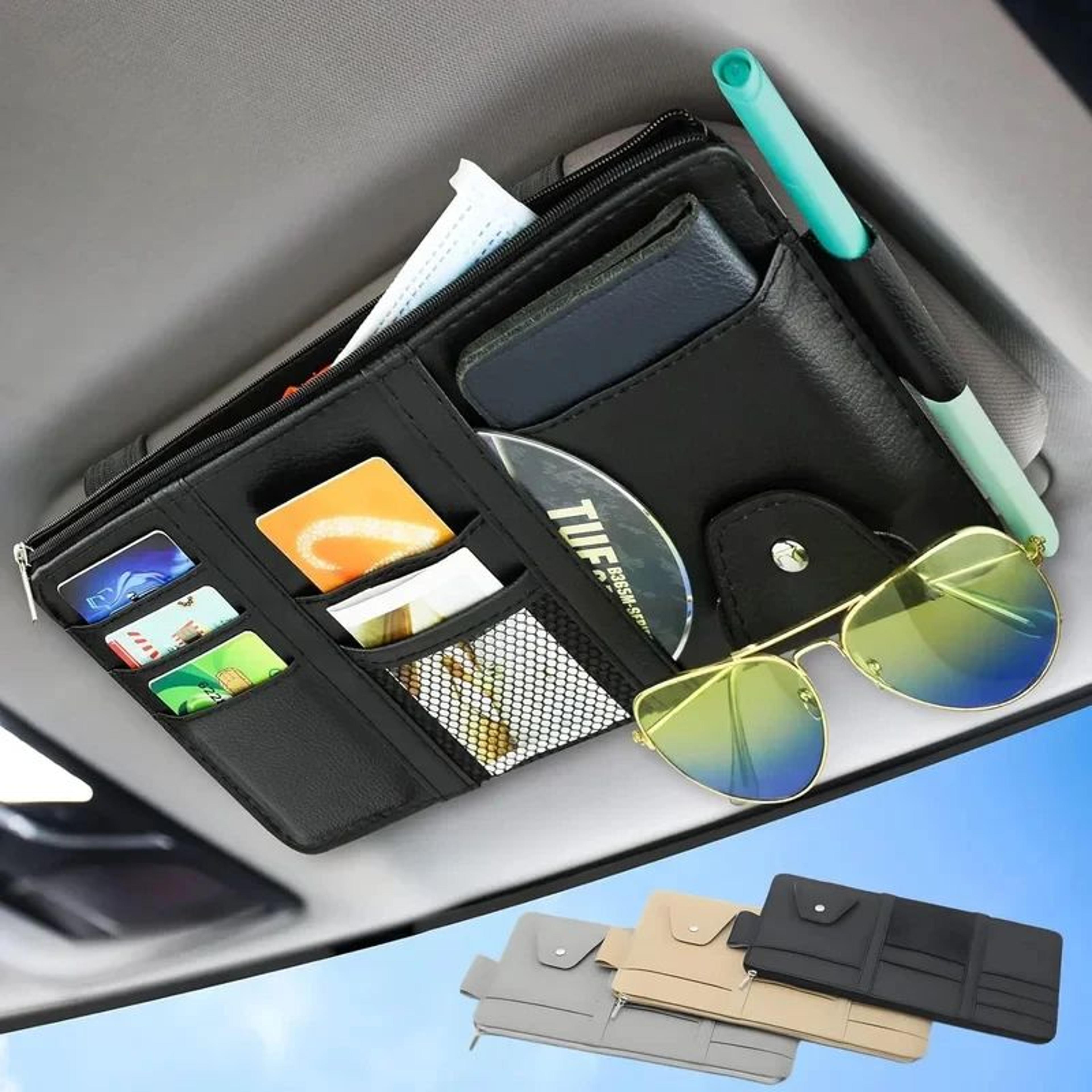 DriveSmart MultiPocket Car Sun Visor Organizer 0