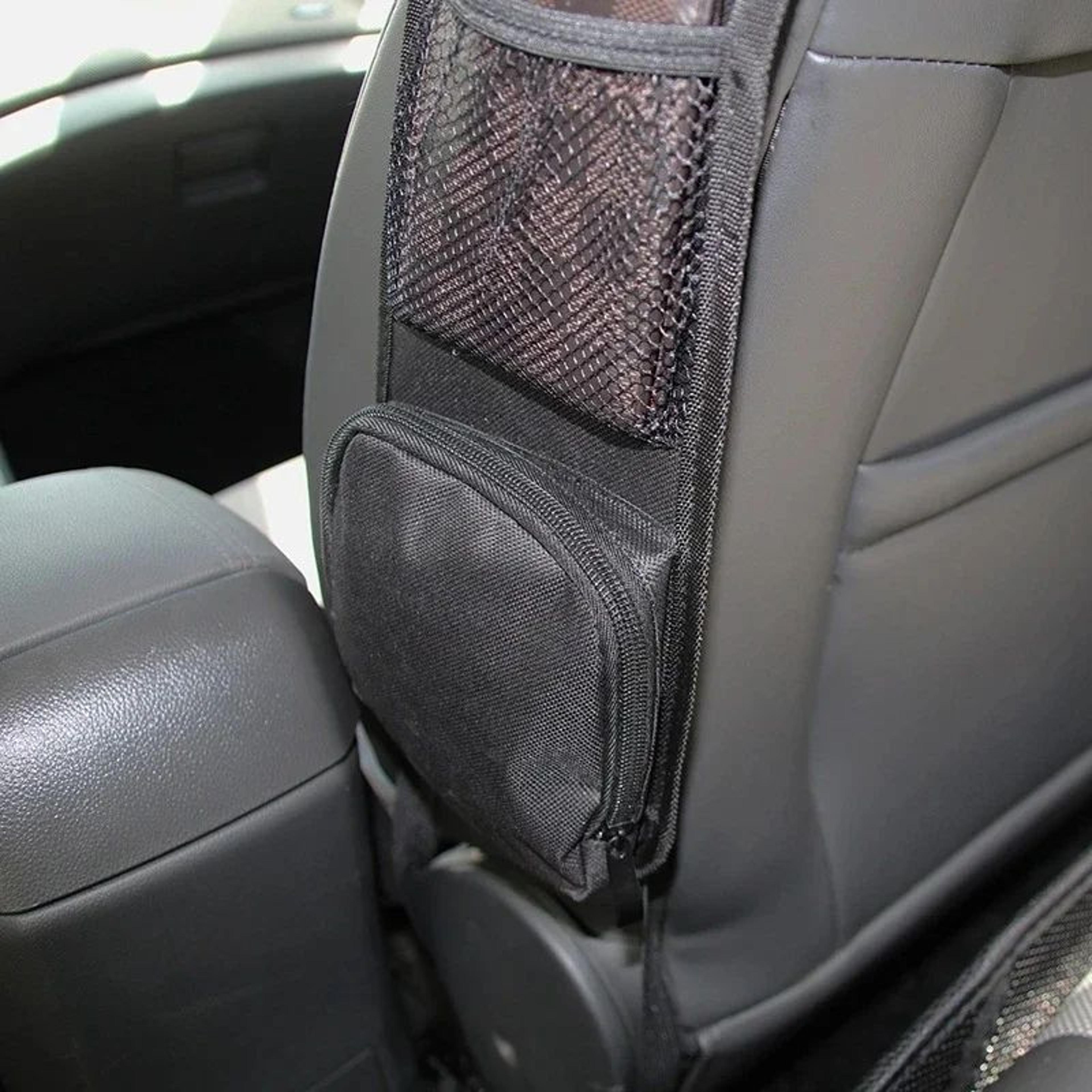 MultiPocket Car Seat Organizer With Drink Holder 1