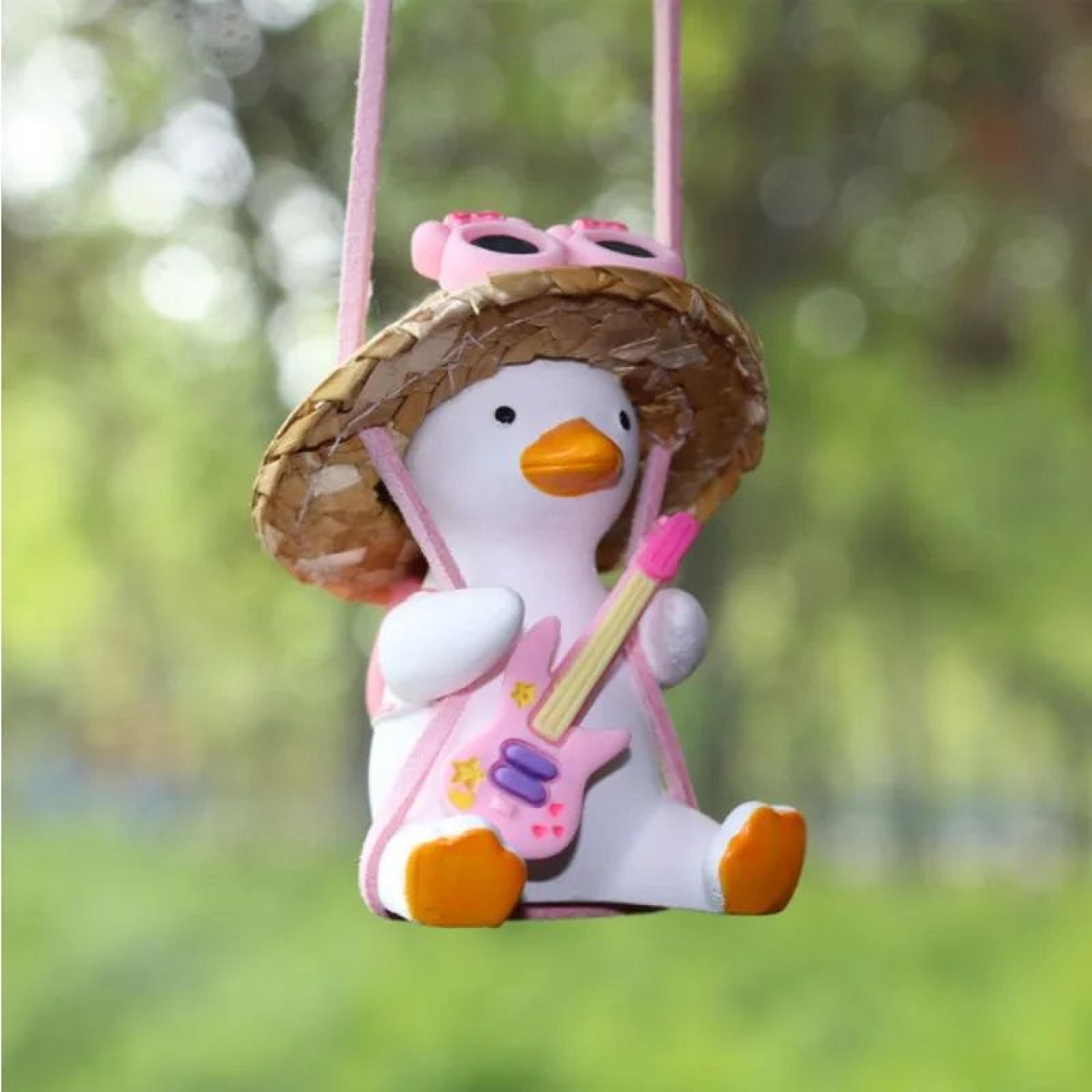 Swing Duck Car Pendant Cute Rear View Mirror Hanging Accessory 15