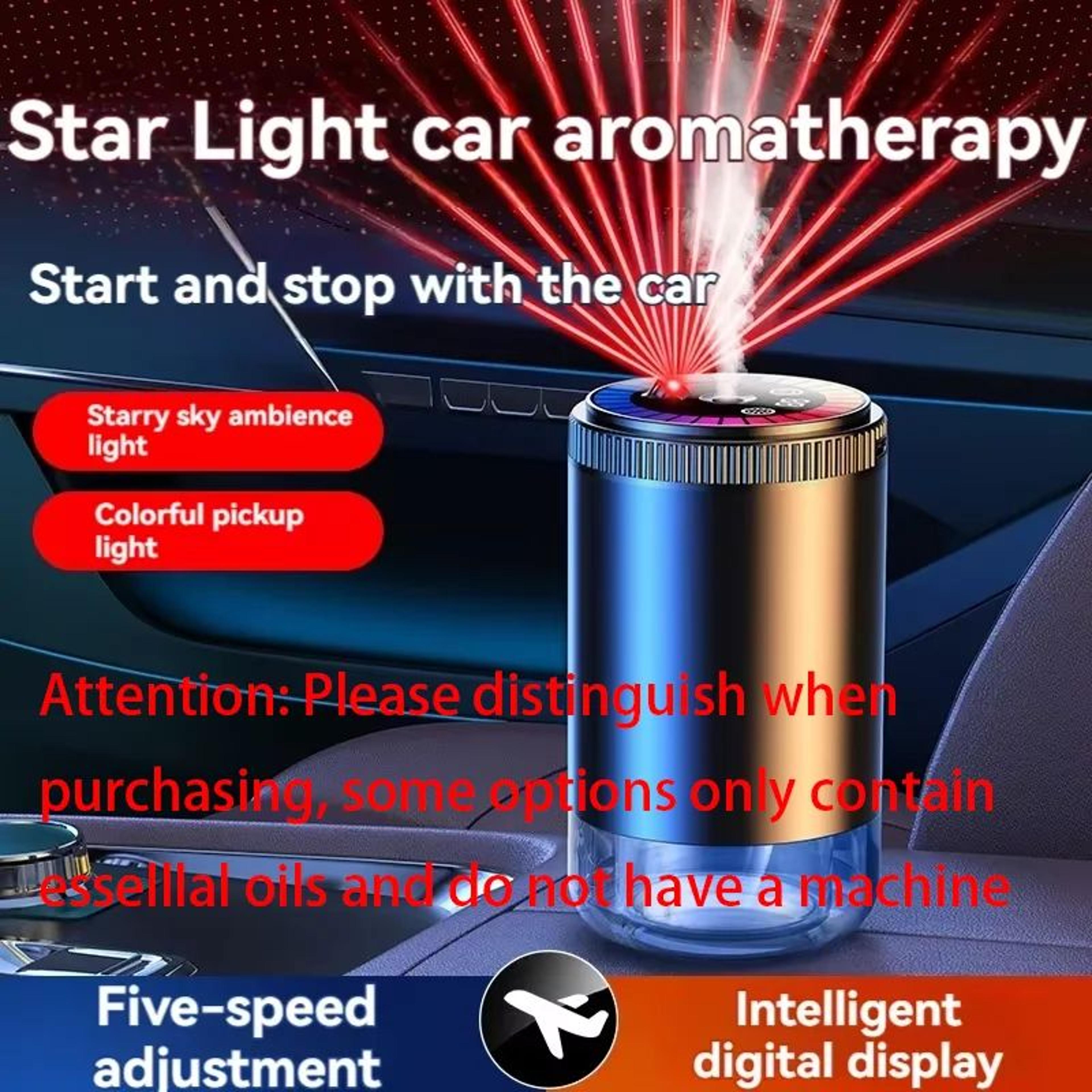 LumiScent Smart Car Air Freshener With Starry Sky Aroma Diffuser 1