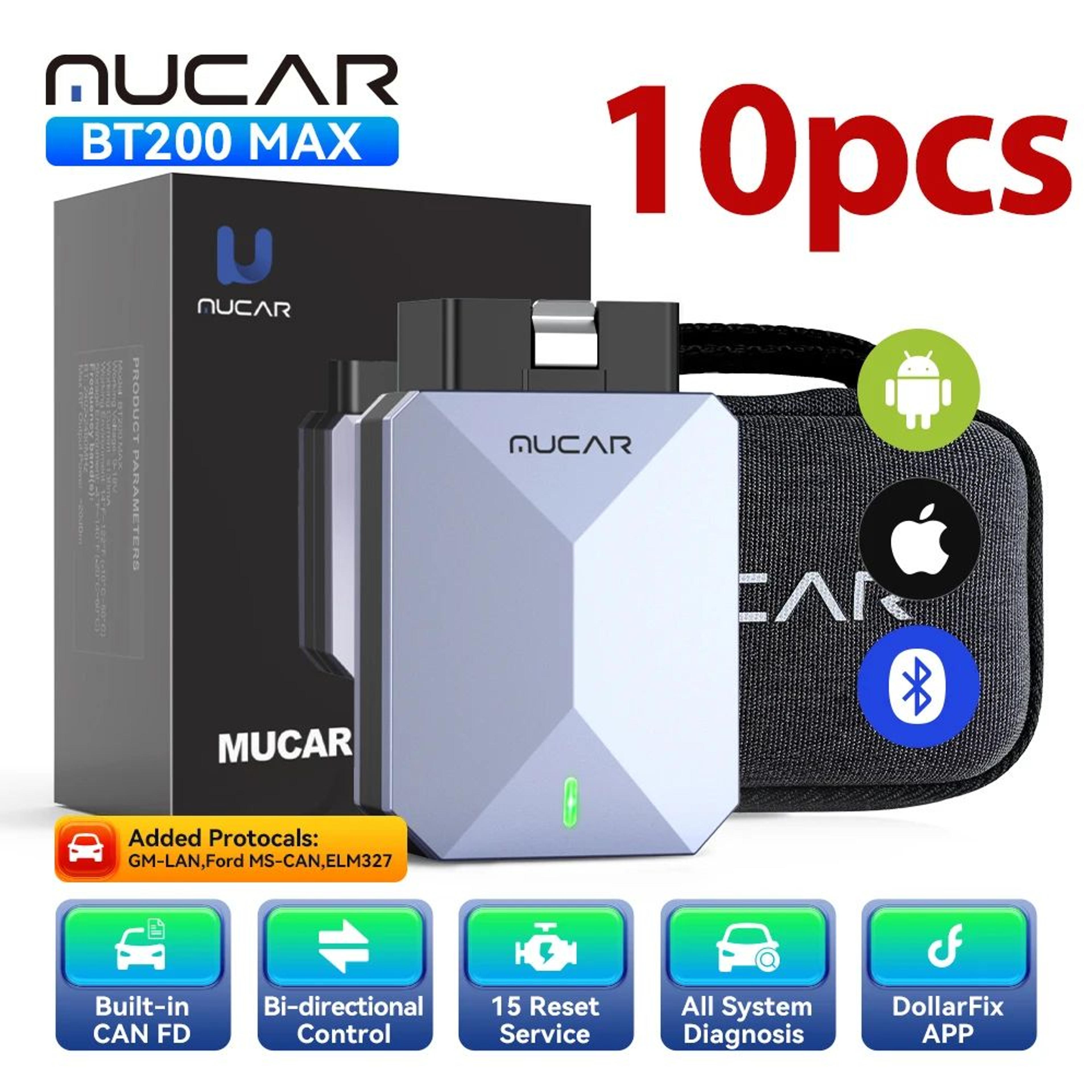MUCAR BT200 MAX Bluetooth OBD2 Scanner With Bidirectional Control  Full System Diagnostics 9