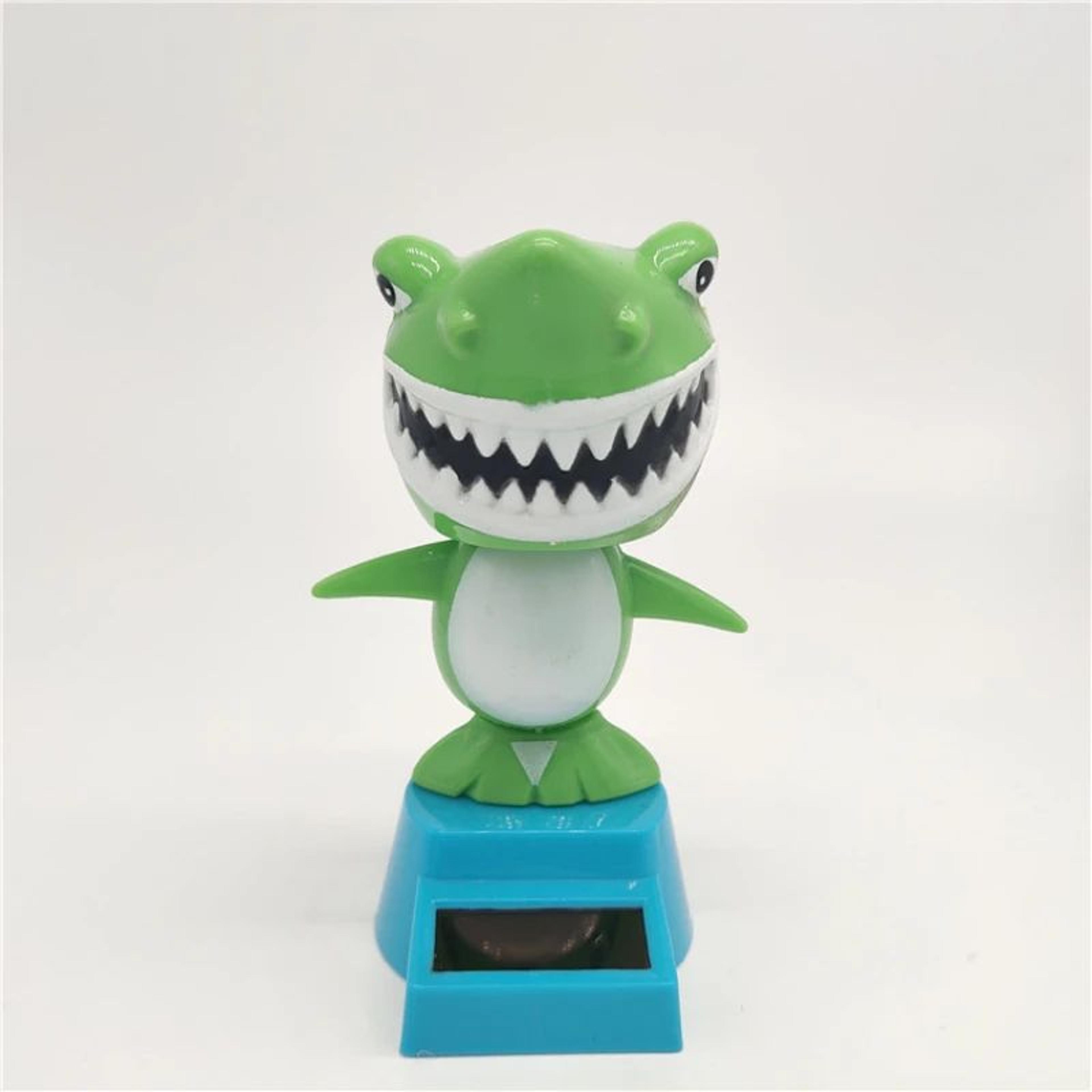 Solar Shark Bobblehead Car Dashboard Decor 1