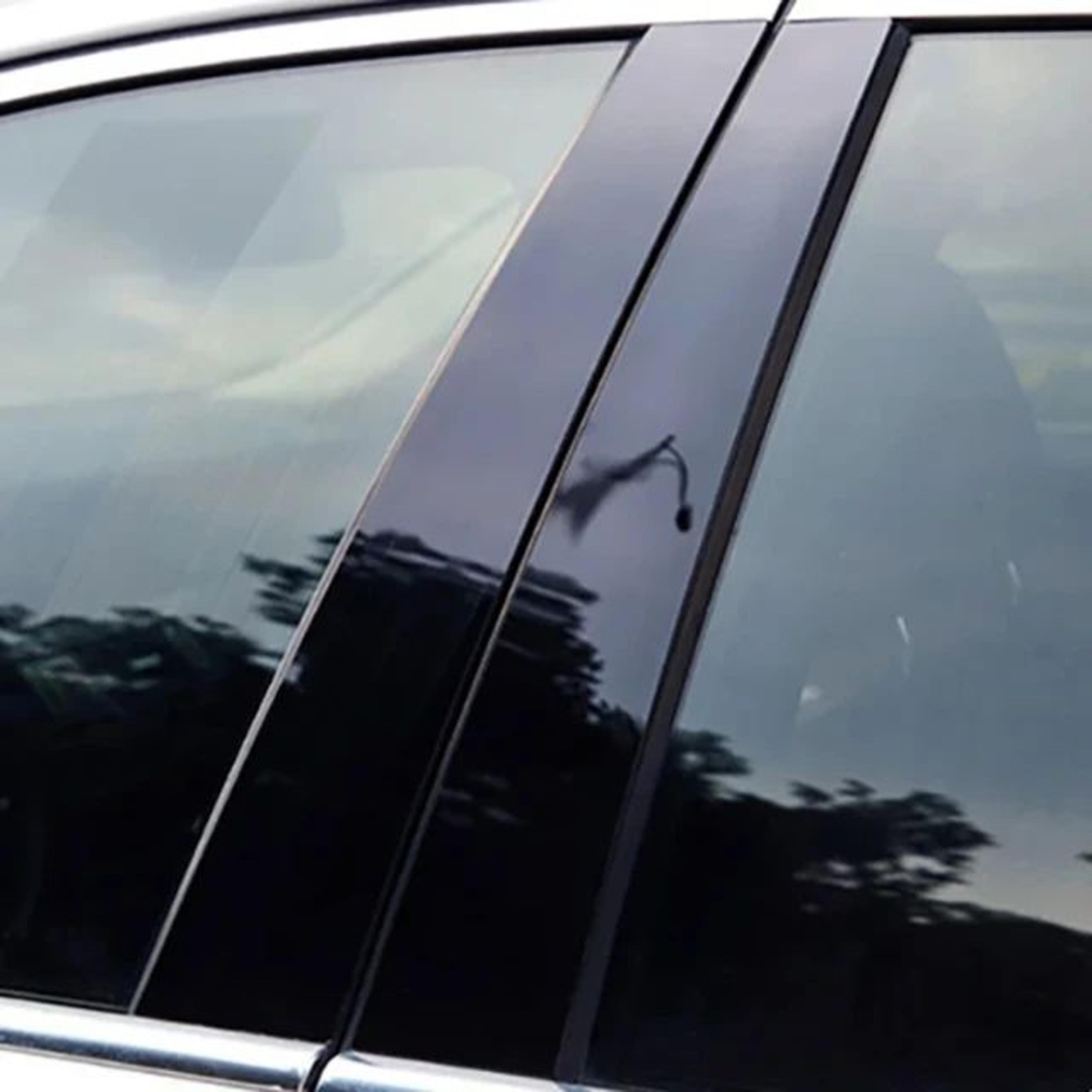 Glossy Car Pillar Post Stickers For Peugeot  Citroen Window Trim 5