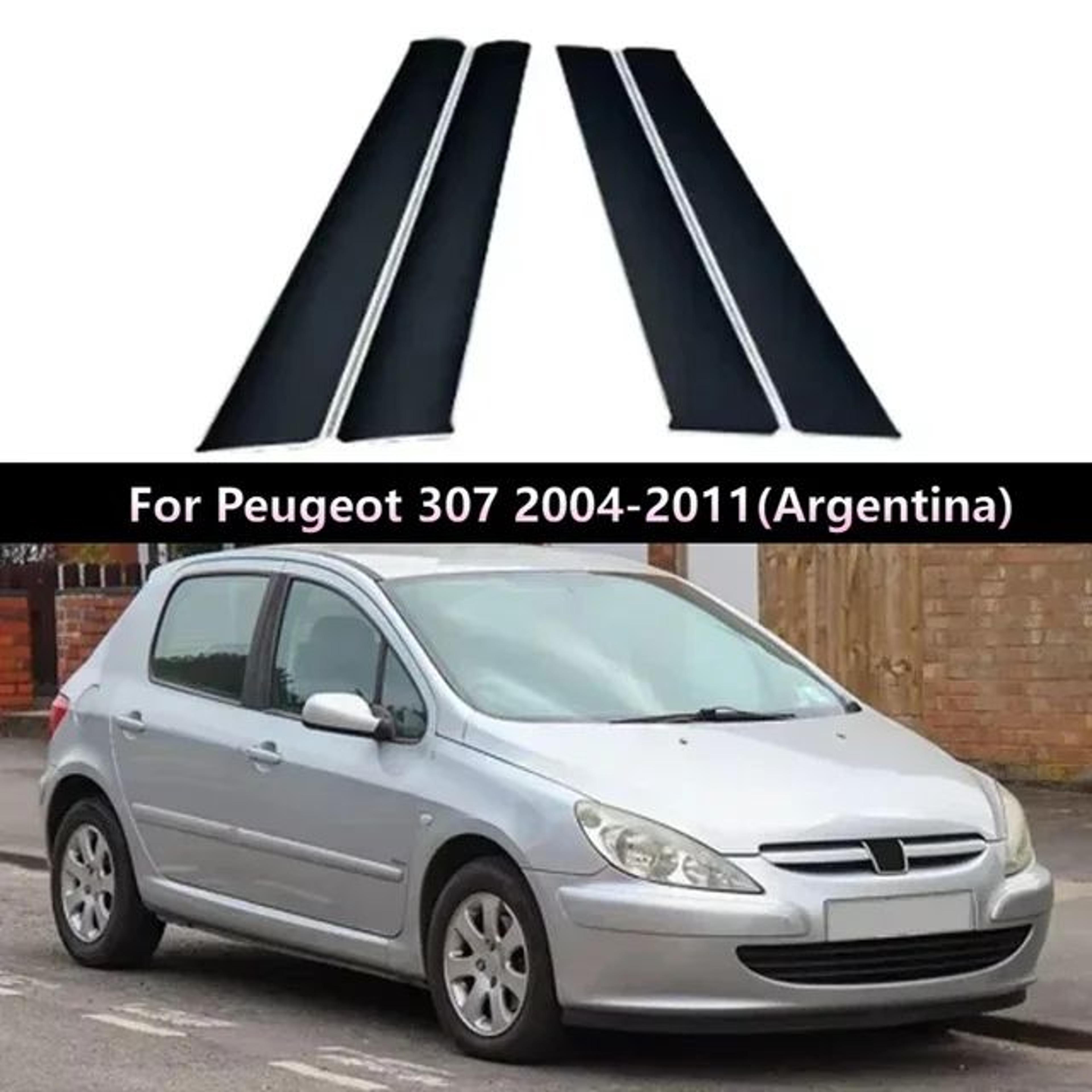 Glossy Car Pillar Post Stickers For Peugeot  Citroen Window Trim 8